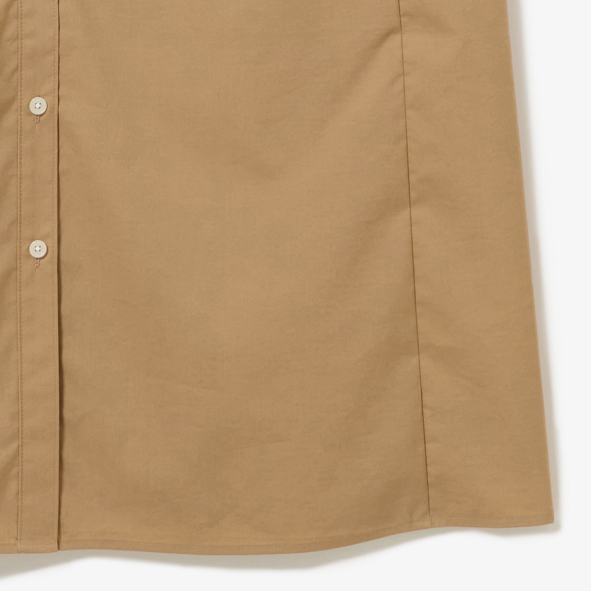 Aラインノースリーブシャツドレス