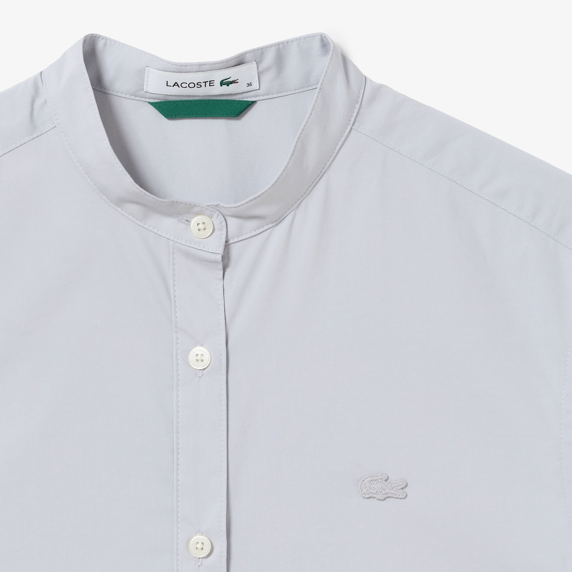 Aラインノースリーブシャツドレス