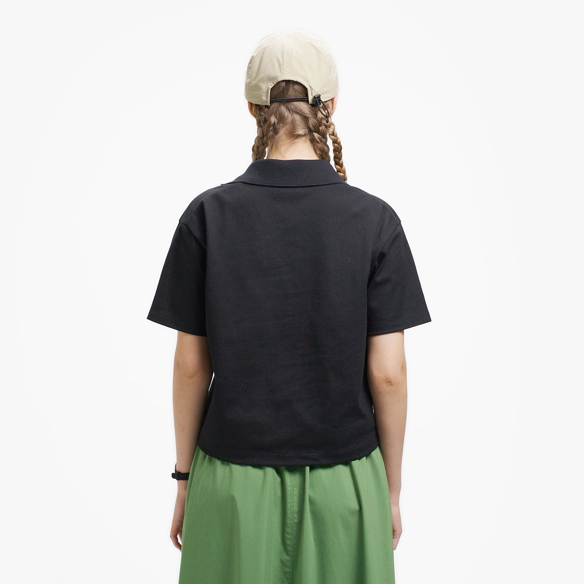 鹿の子地サッカーシャツ