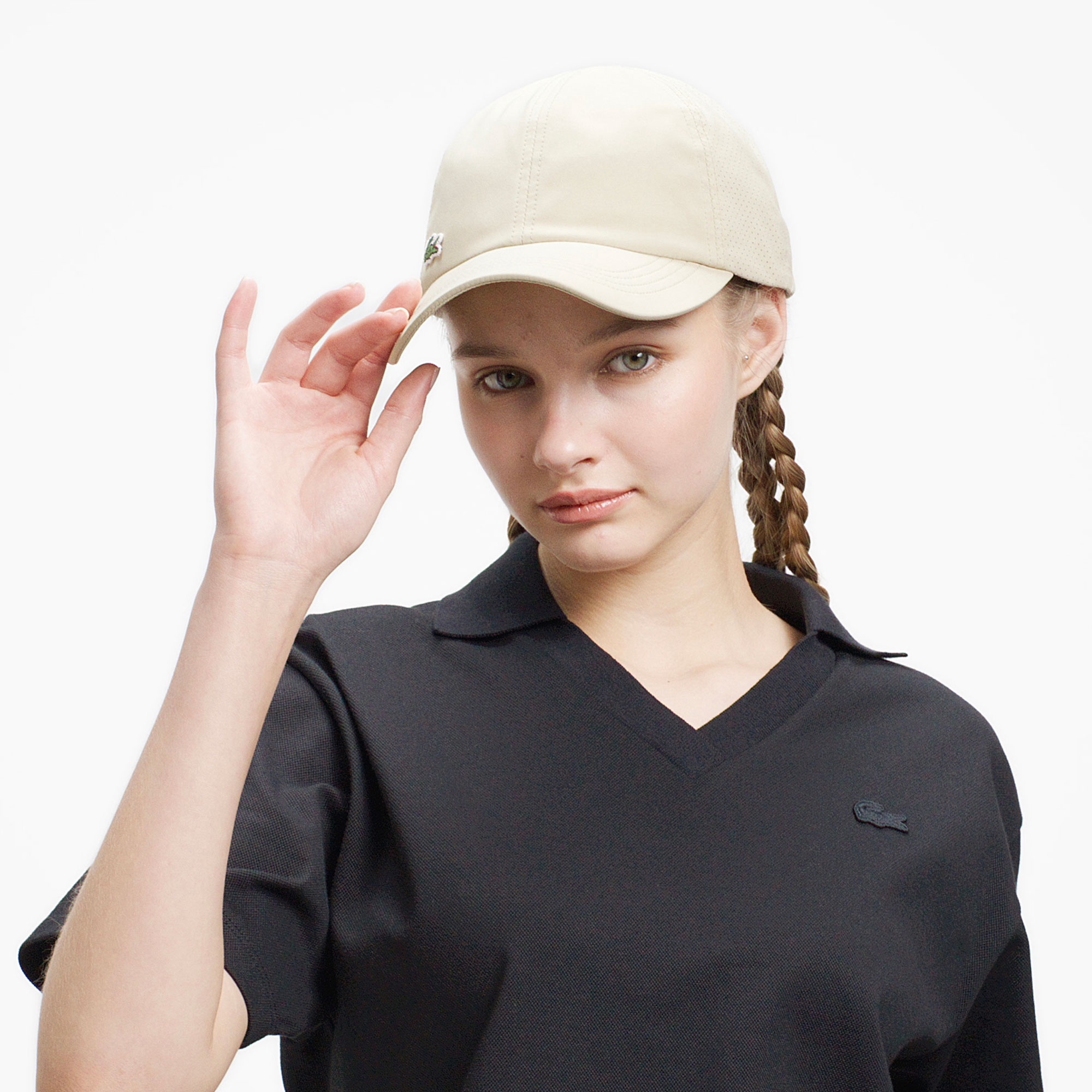 鹿の子地サッカーシャツ