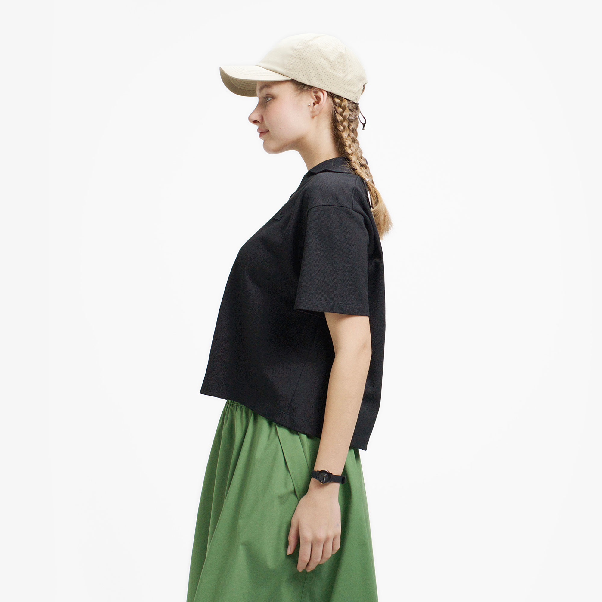 鹿の子地サッカーシャツ