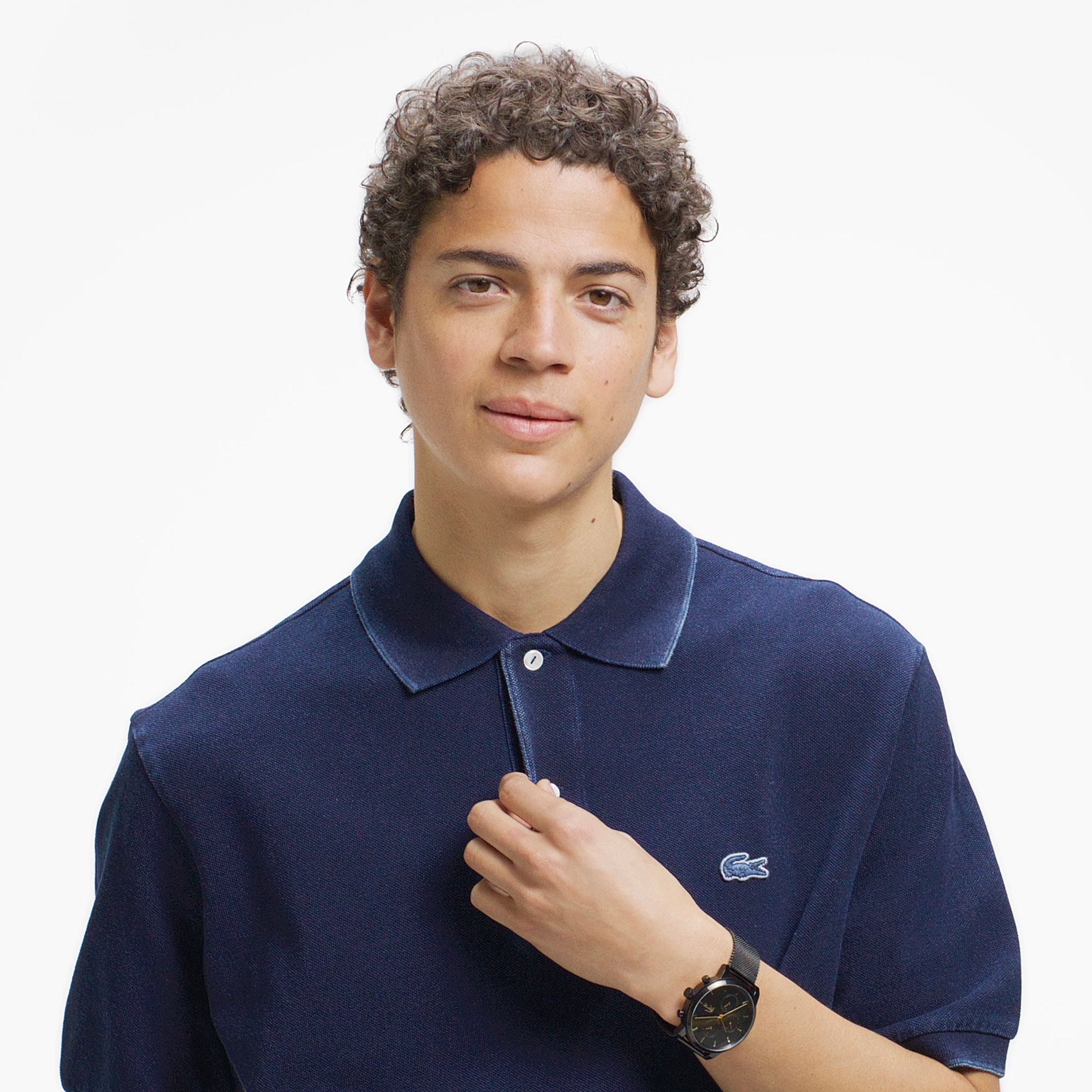 インディゴ ポロシャツ