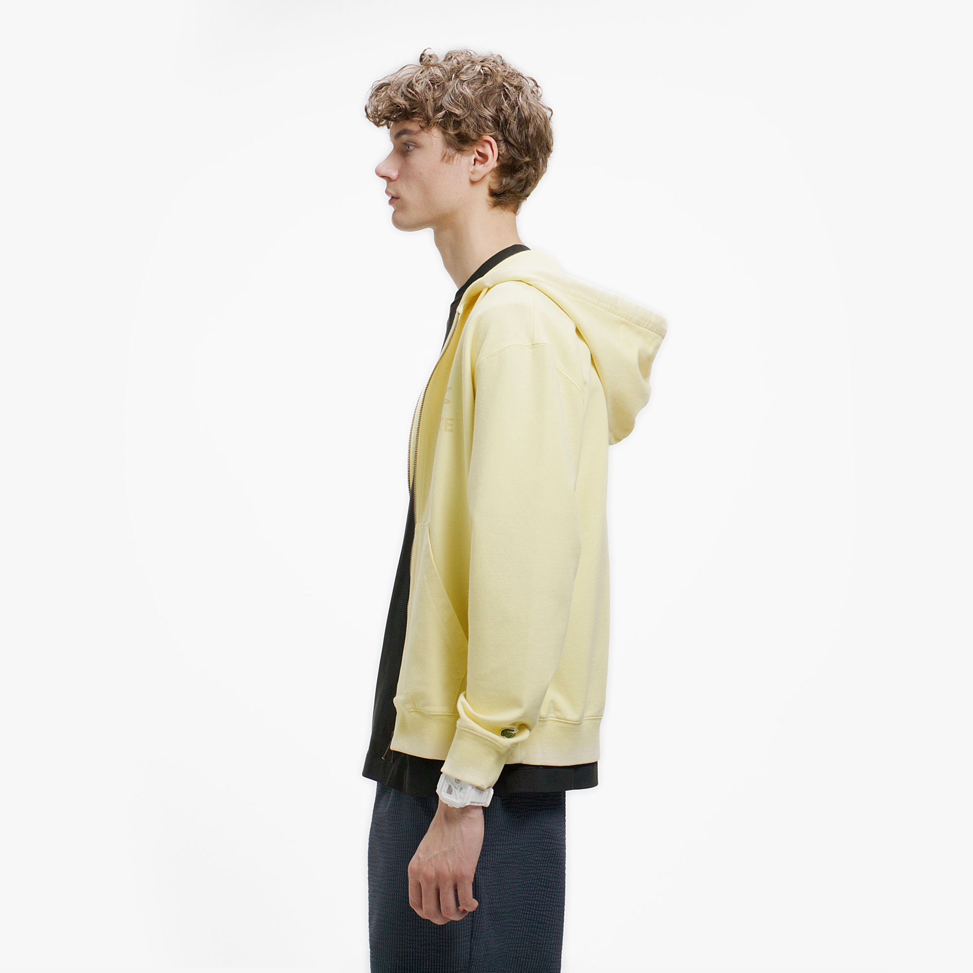 ビンテージエフェクト ロゴジップフーディー