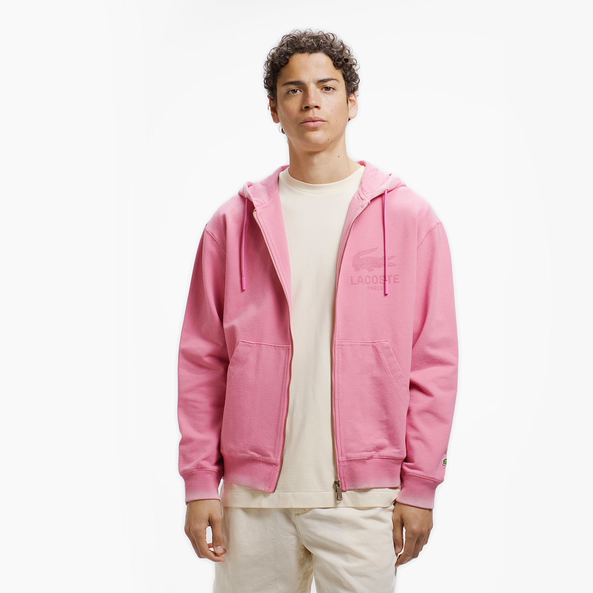 ビンテージエフェクト ロゴジップフーディー