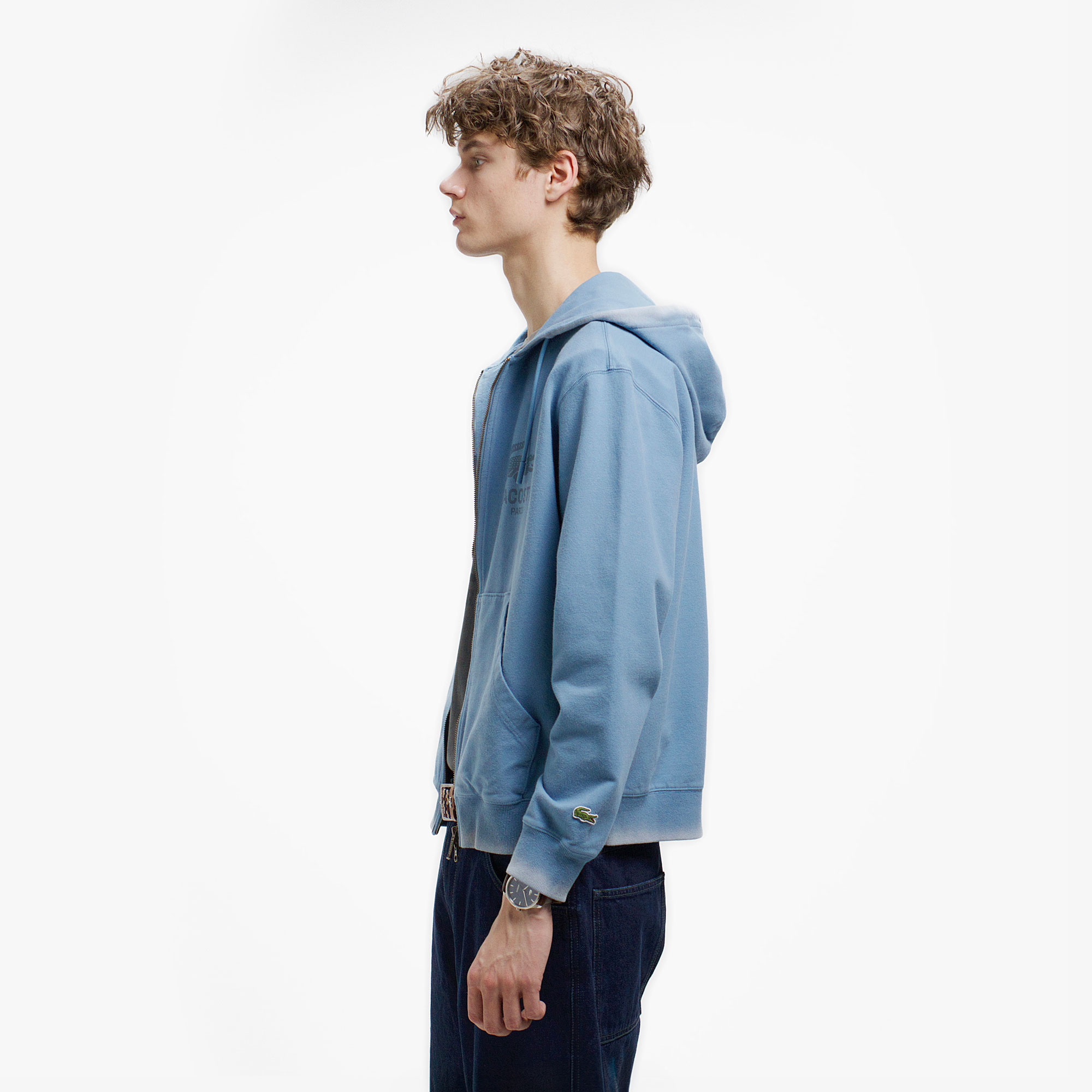 ビンテージエフェクト ロゴジップフーディー