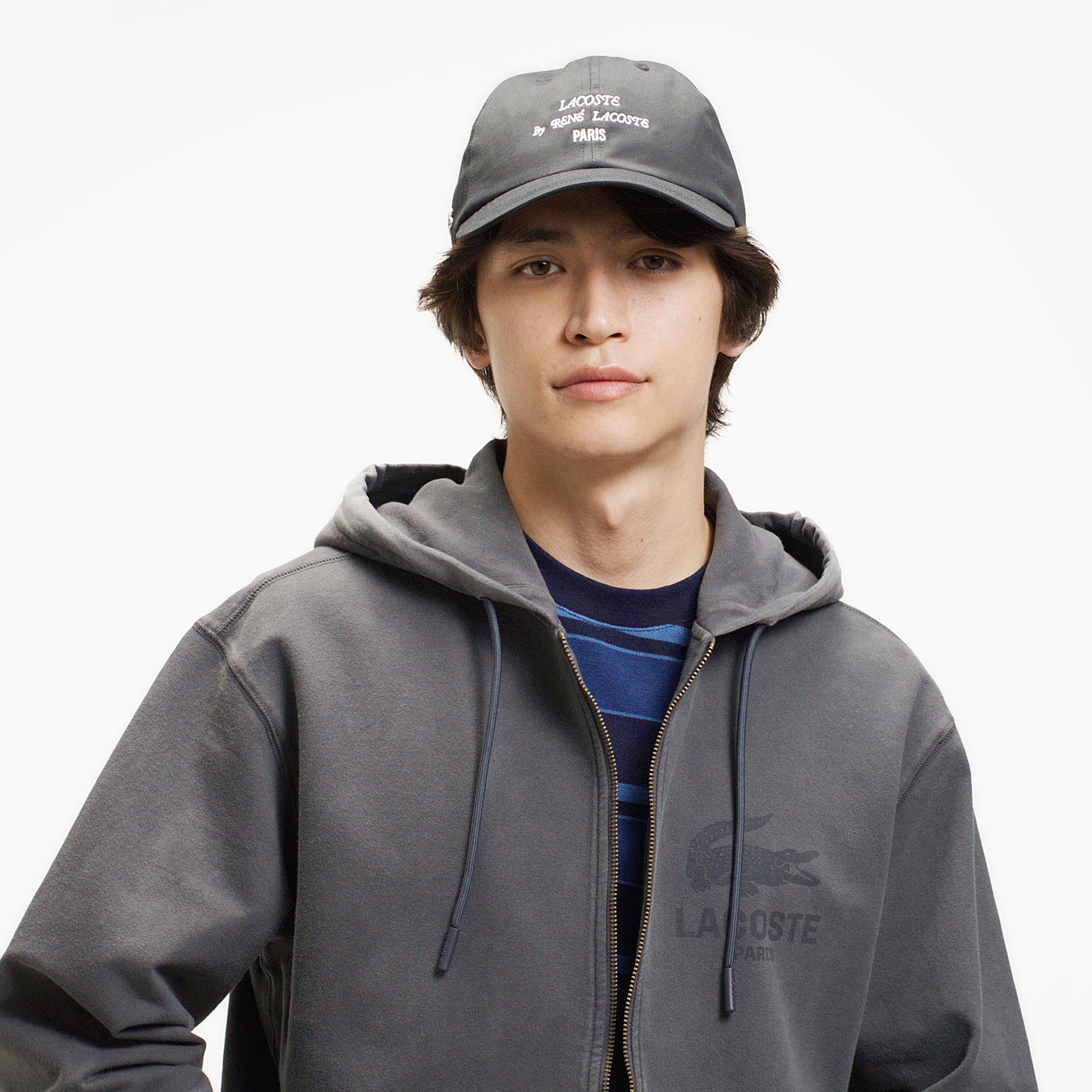 ビンテージエフェクト ロゴジップフーディー