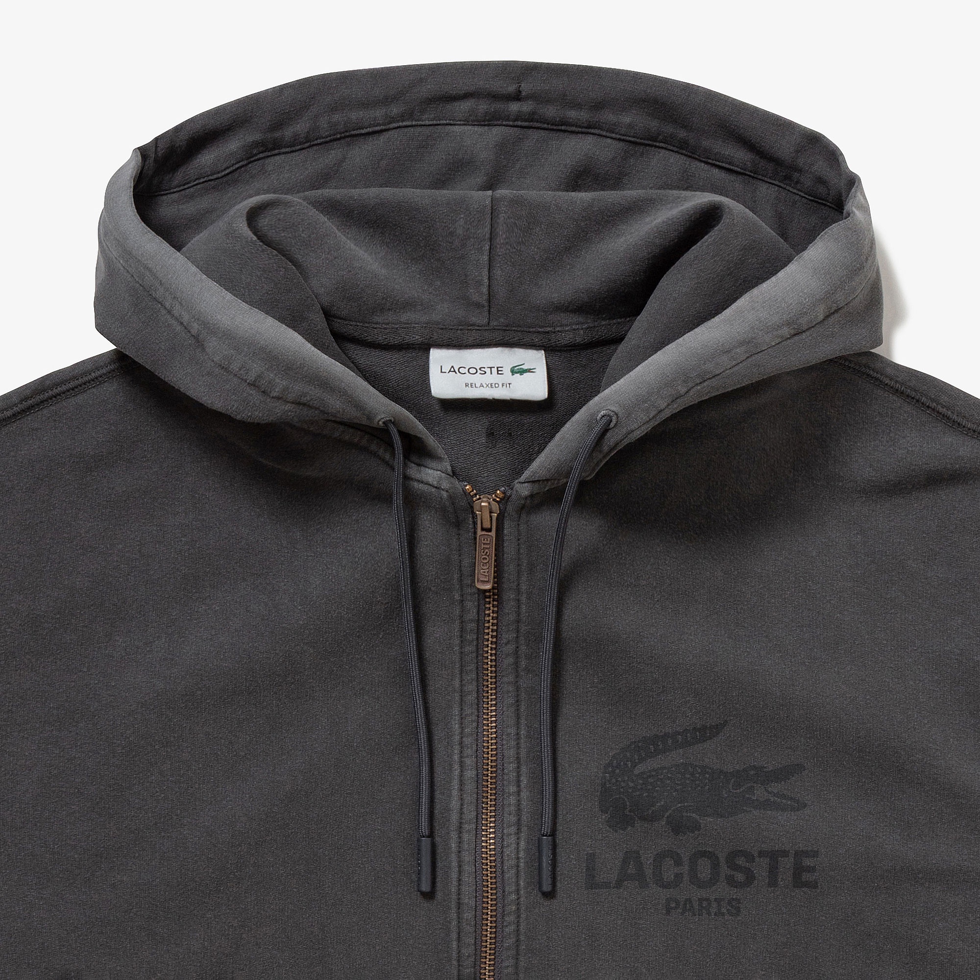 ビンテージエフェクト ロゴジップフーディー