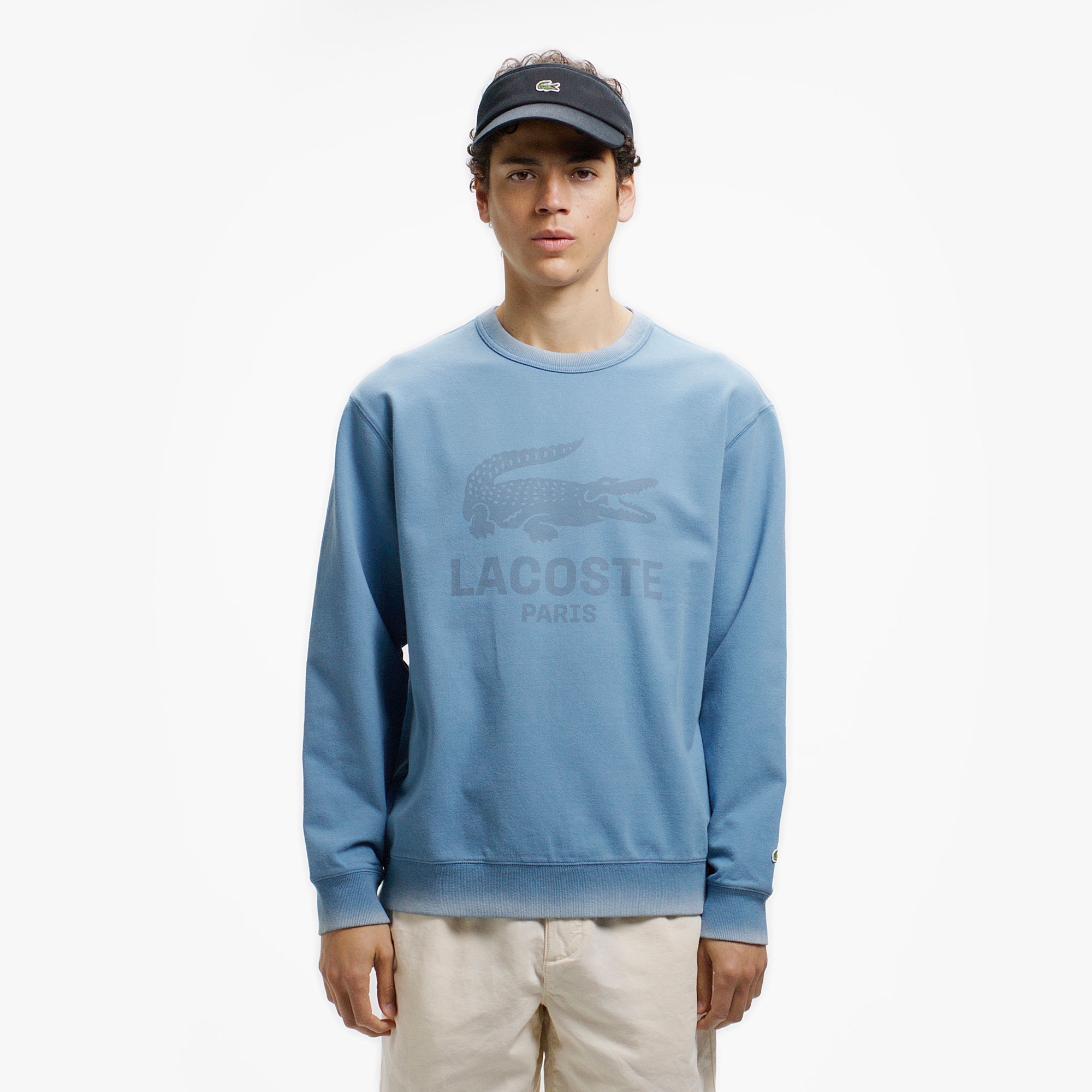 ビンテージエフェクト ロゴクルーネックスウェット