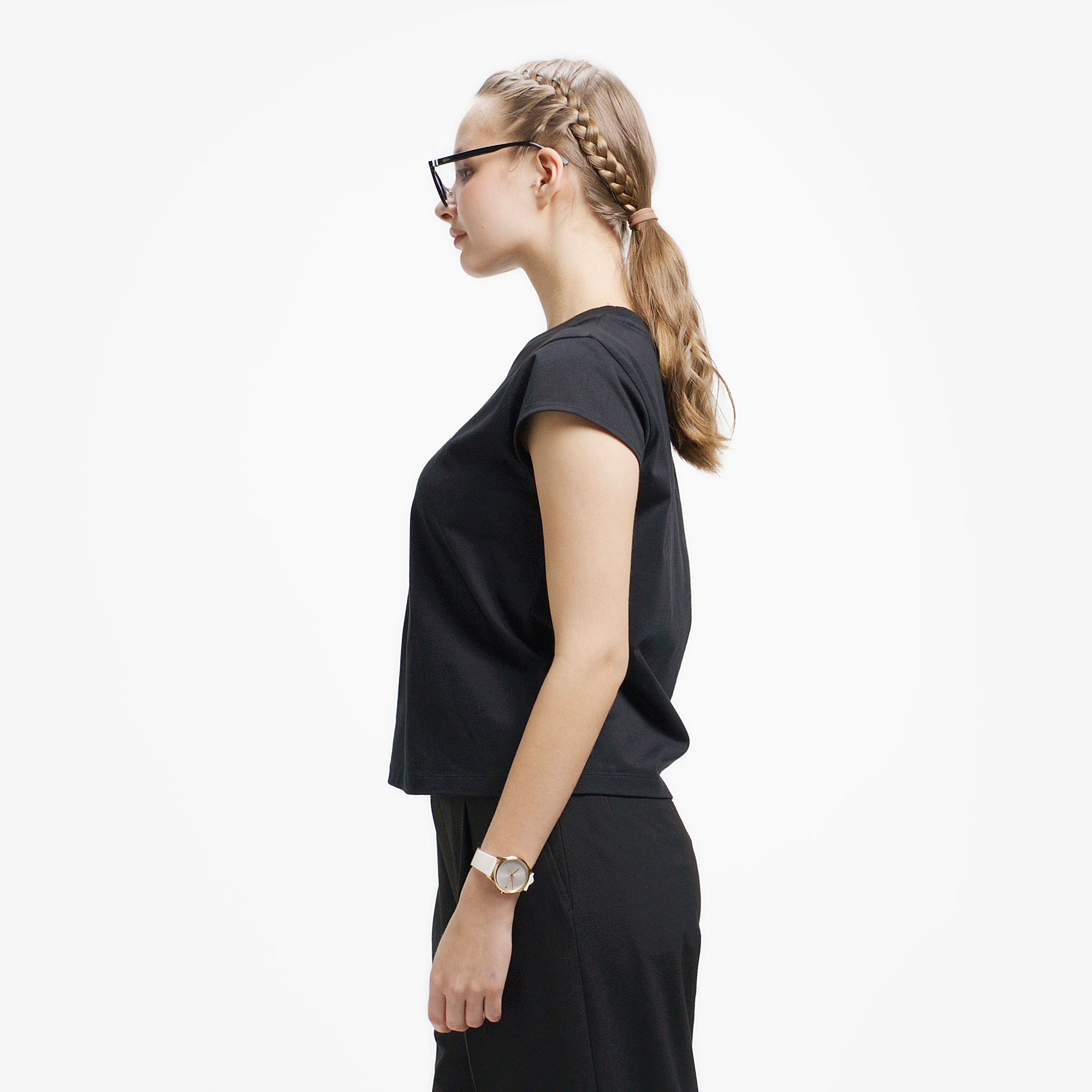 キャップスリーブTシャツ