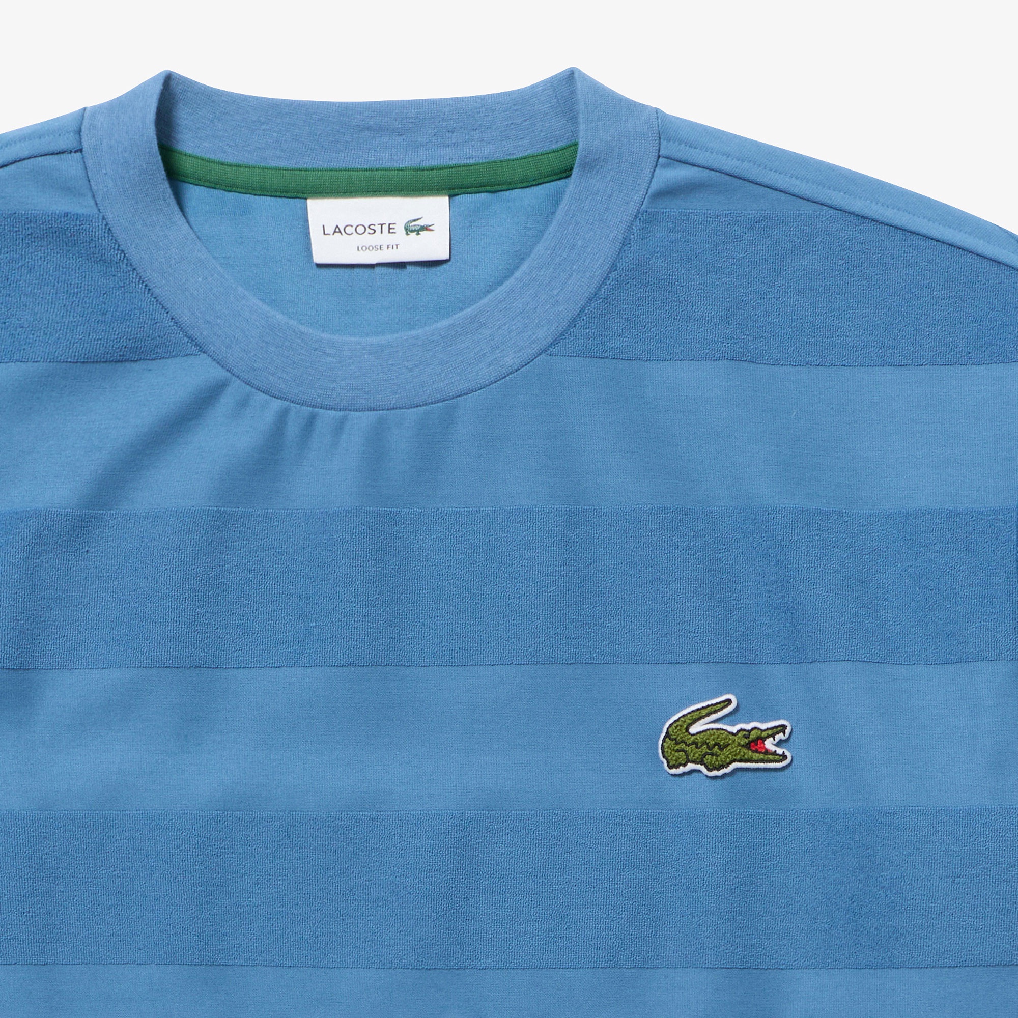 パイル地切り替え同色ボーダーTシャツ