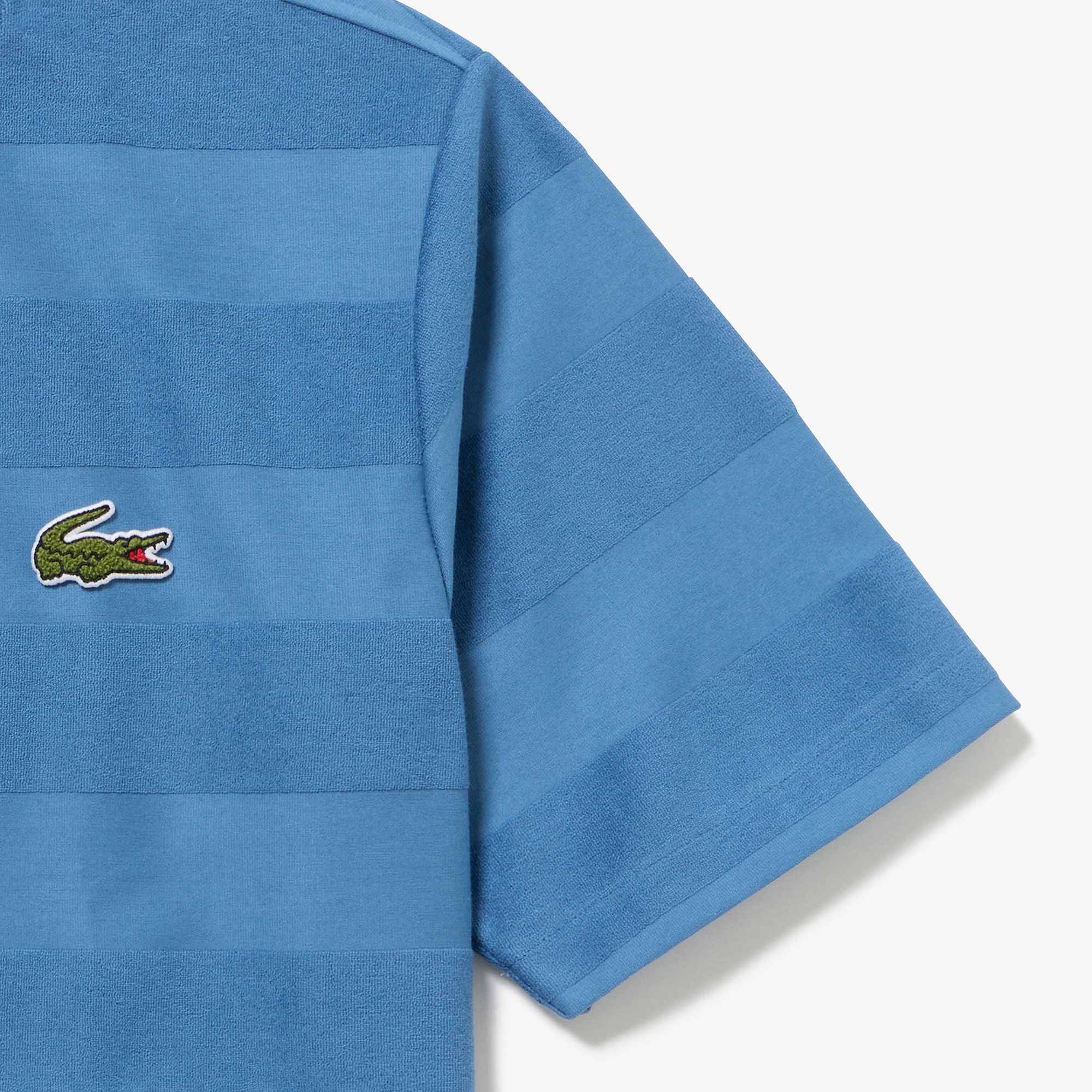 パイル地切り替え同色ボーダーTシャツ