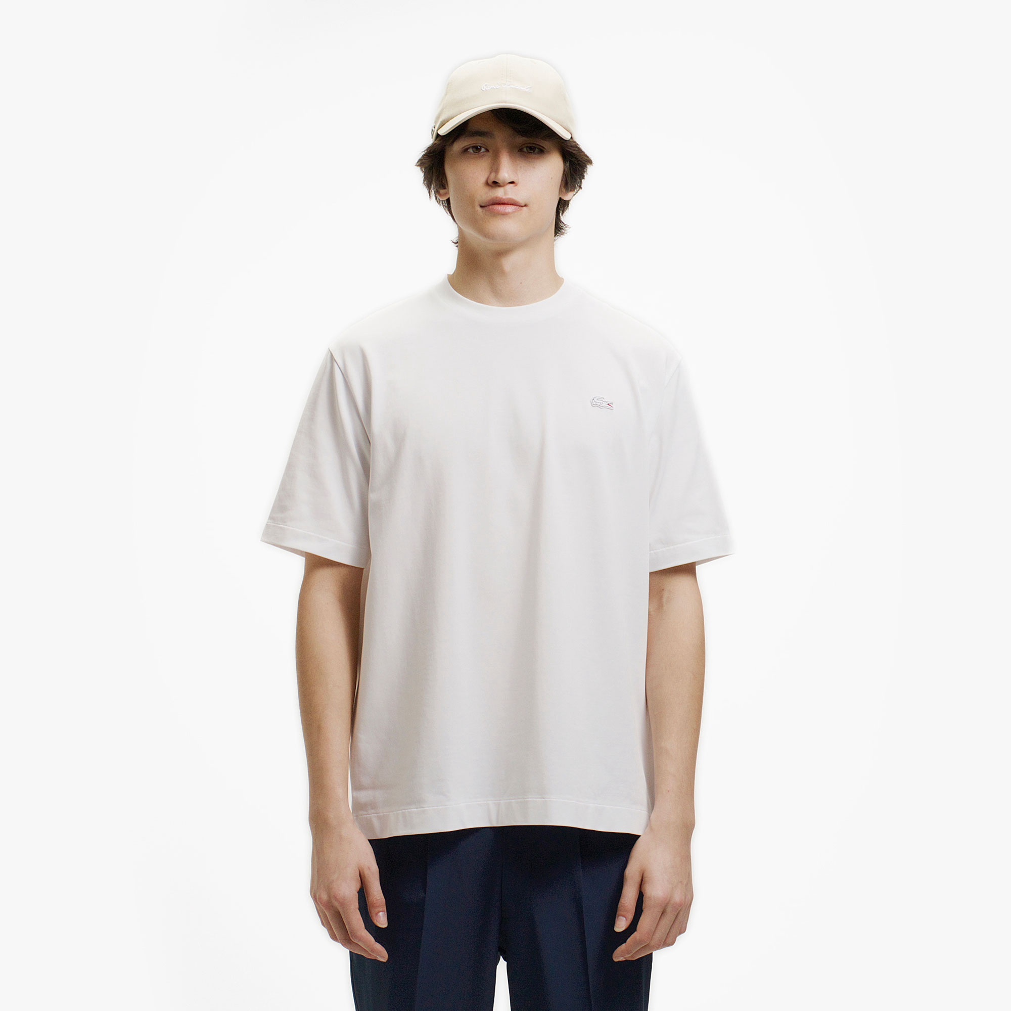 ワンポイントロゴクルーネックTシャツ