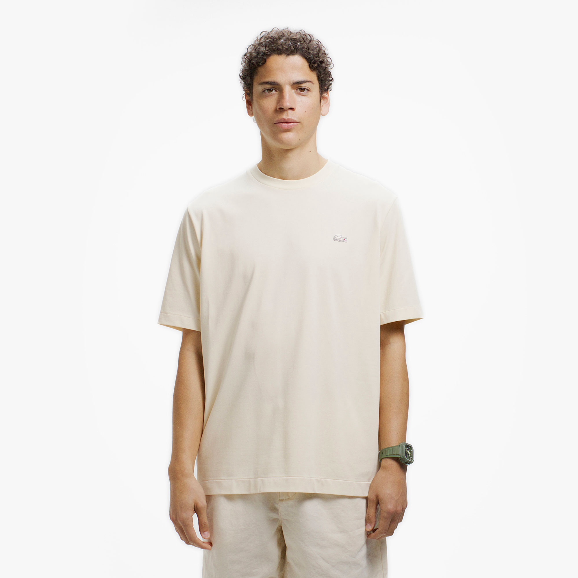 ワンポイントロゴクルーネックTシャツ