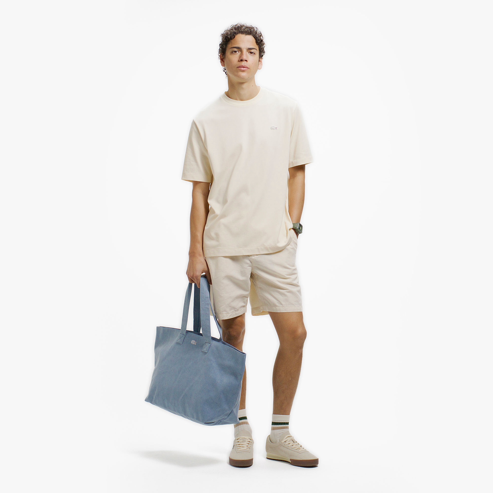 ワンポイントロゴクルーネックTシャツ