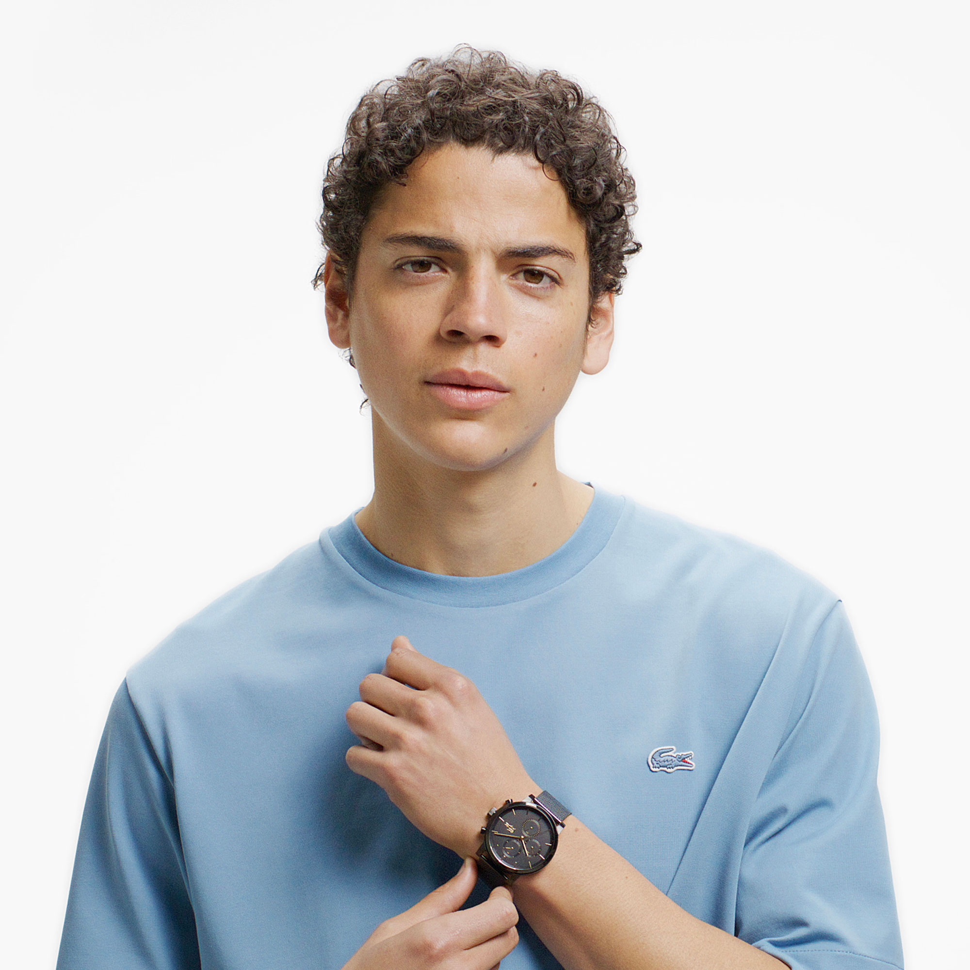 ワンポイントロゴクルーネックTシャツ