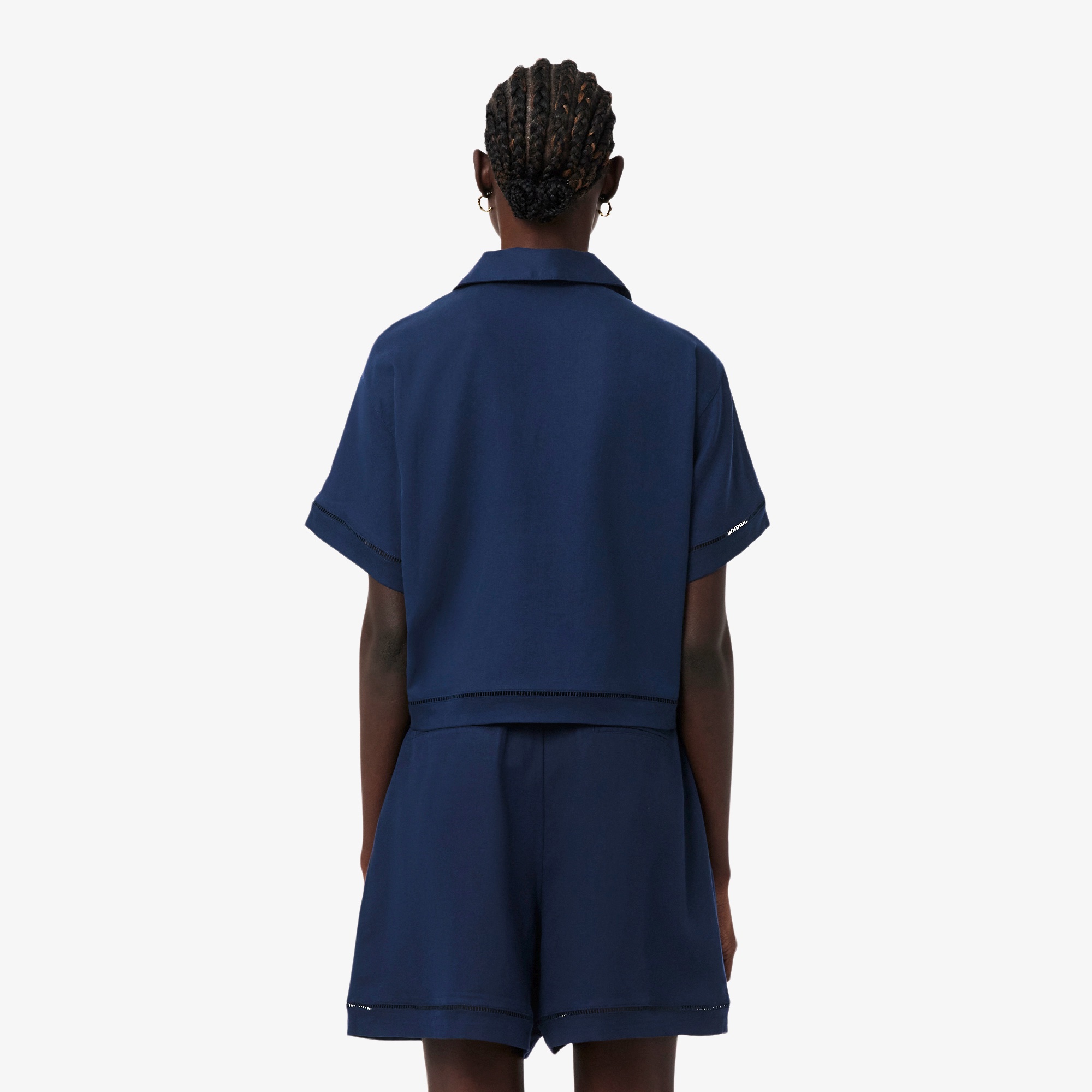 リヨセル×リネンブレンドツイルポロシャツ