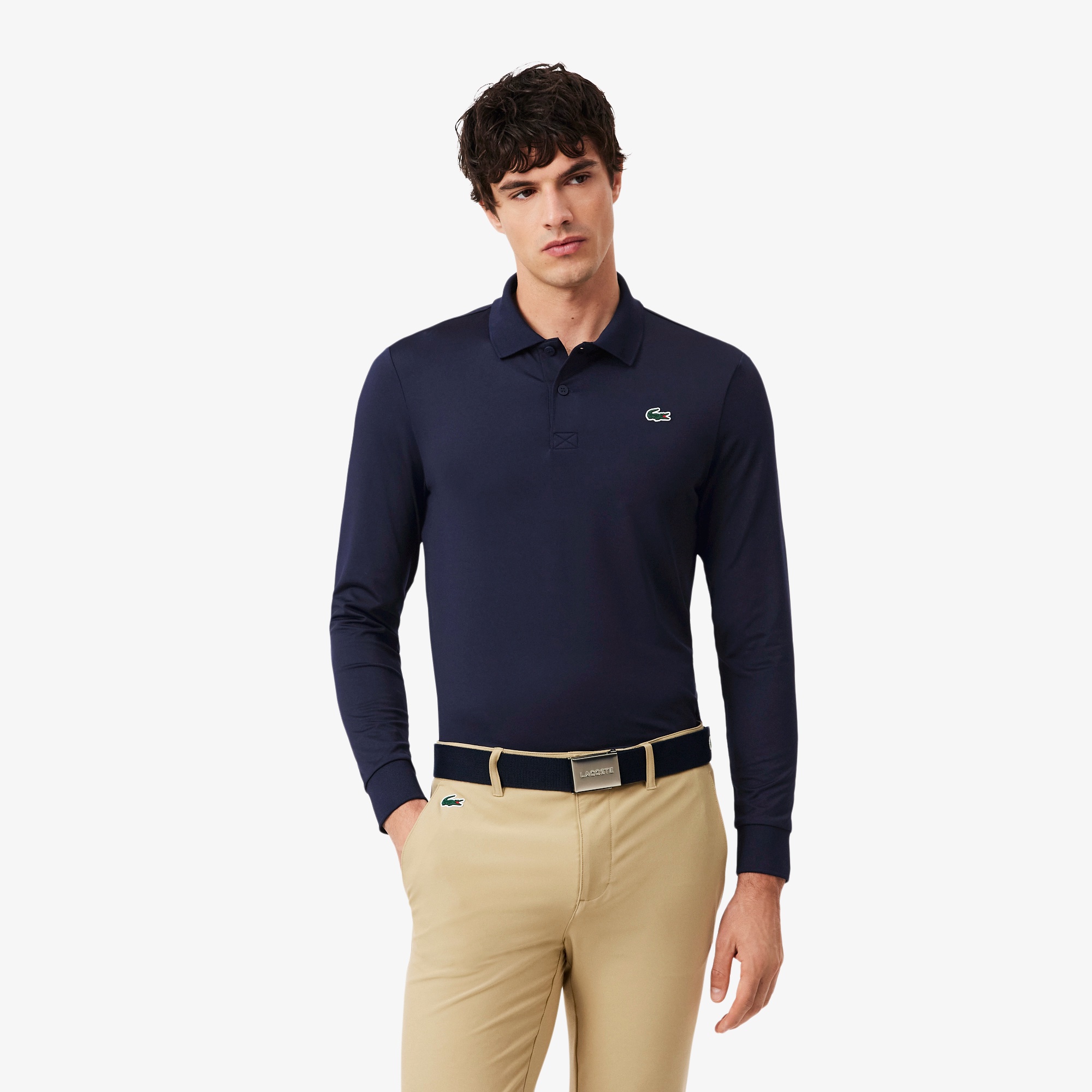 エッセンシャルウルトラドライ長袖ゴルフポロシャツ