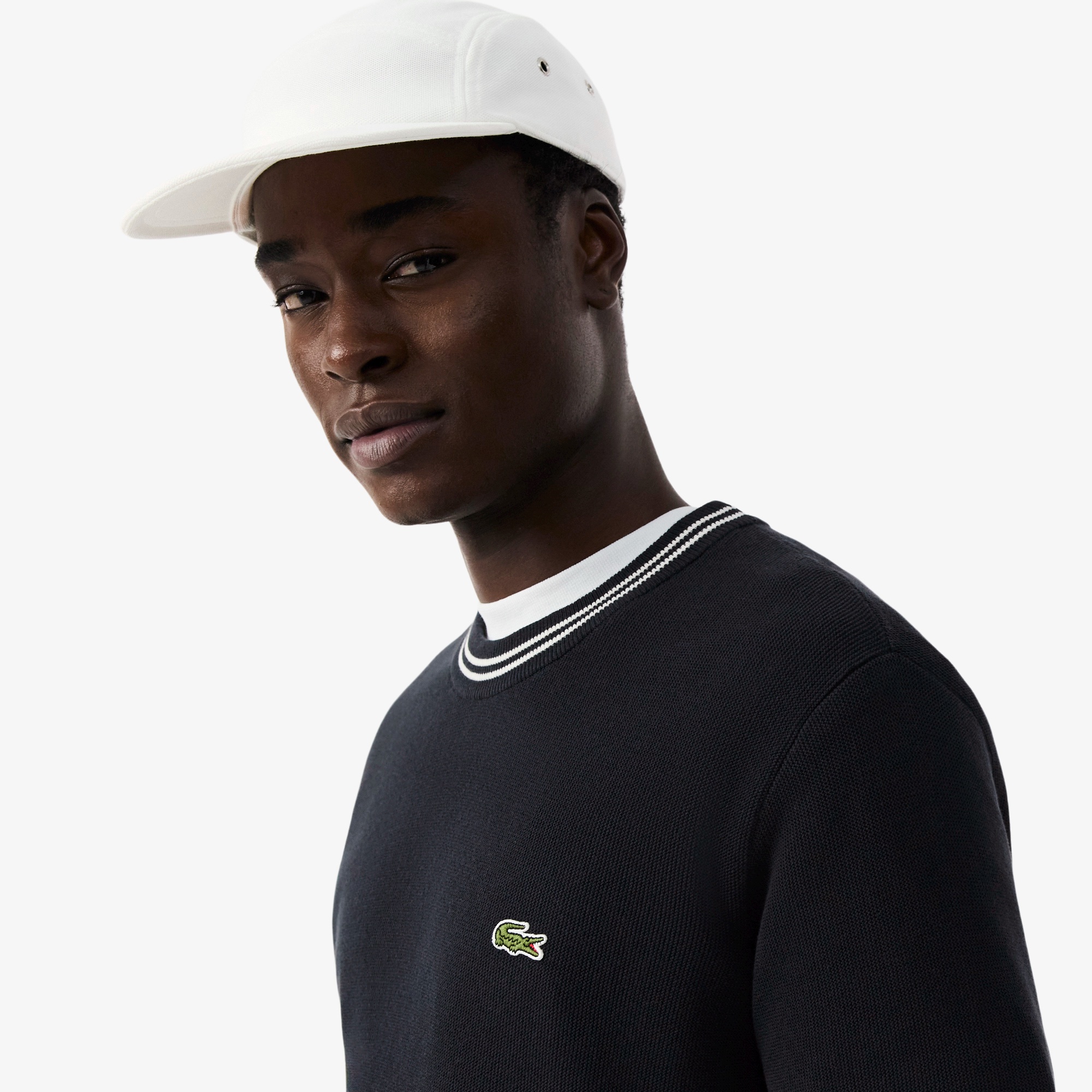 ラインリブニットTシャツ