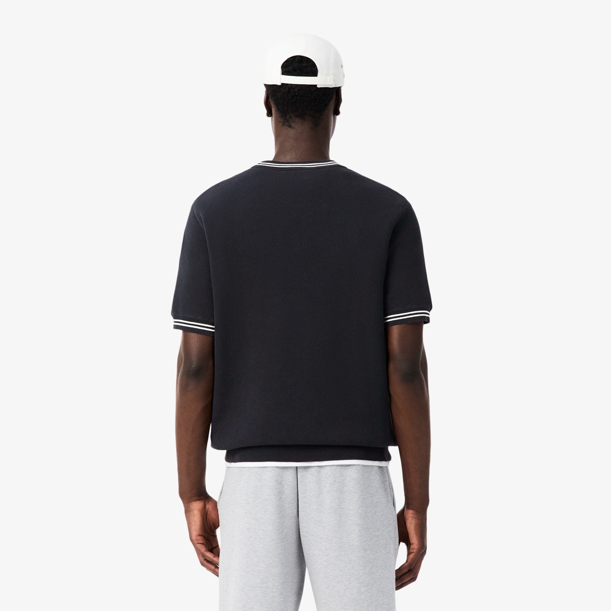 ラインリブニットTシャツ