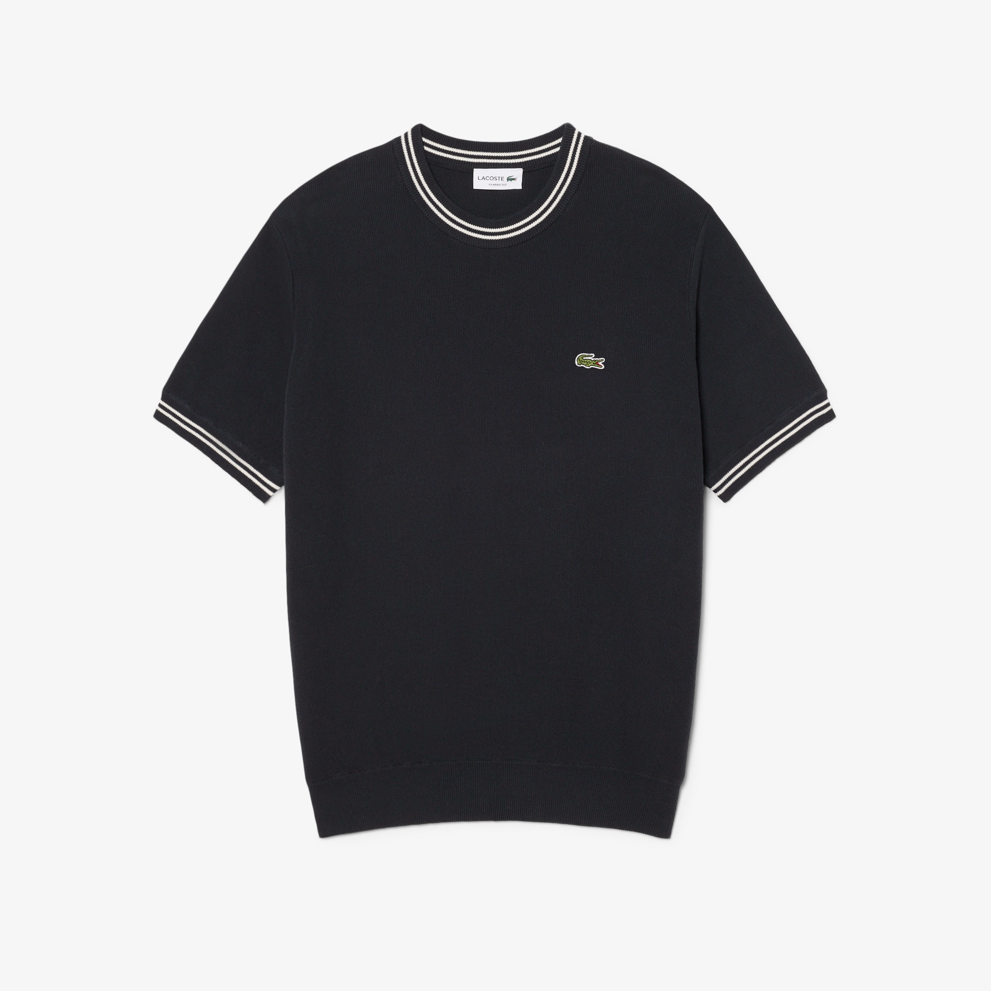 ラインリブニットTシャツ