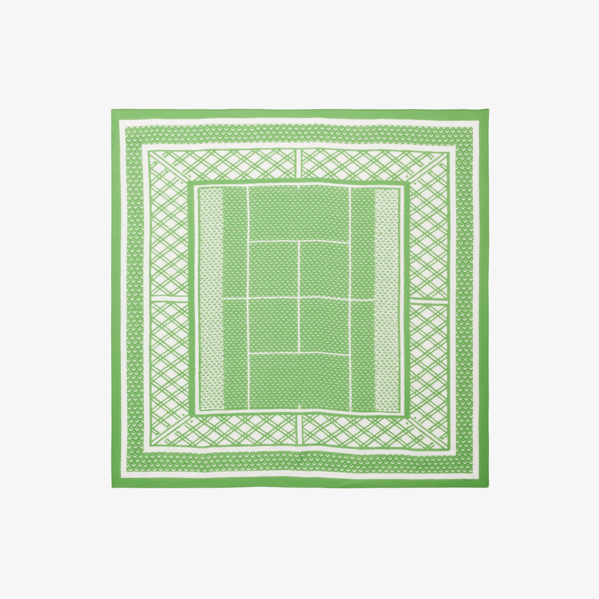 テニスコートプリントスカーフ