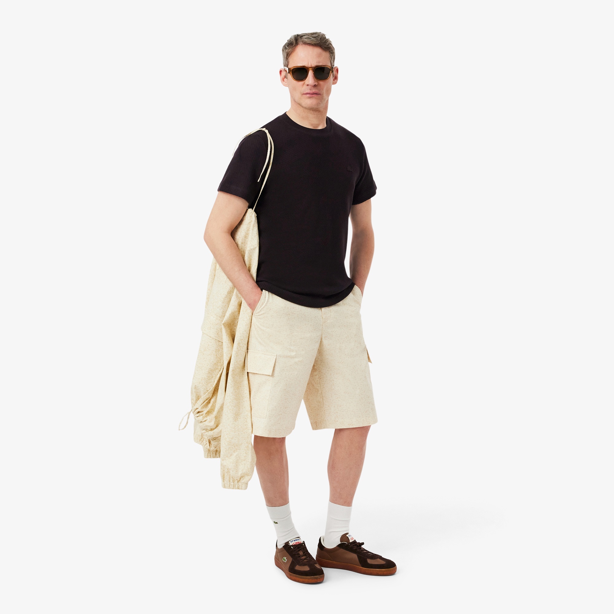 コットンメッシュニットTシャツ