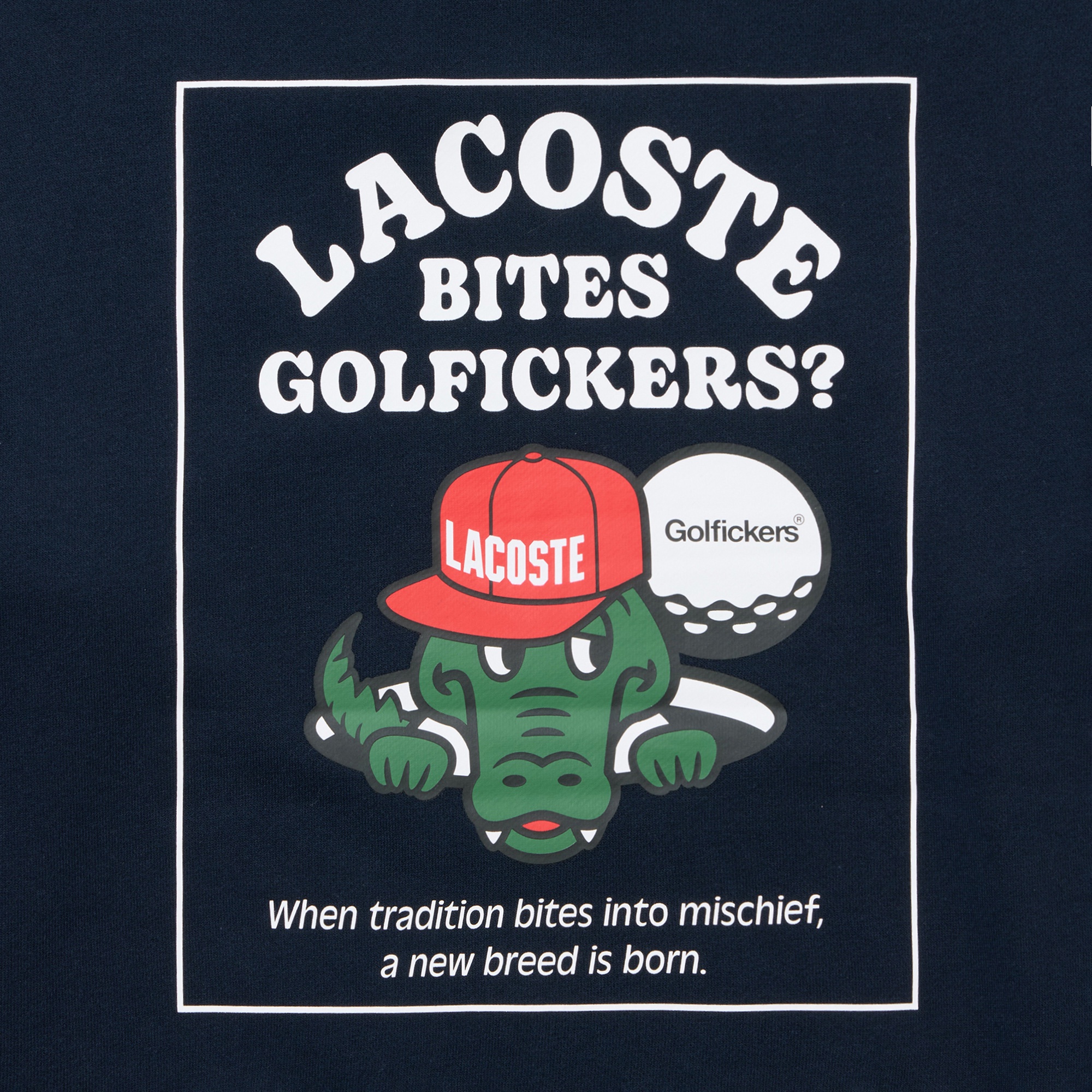 LACOSTE × GOLFICKERS スウェット