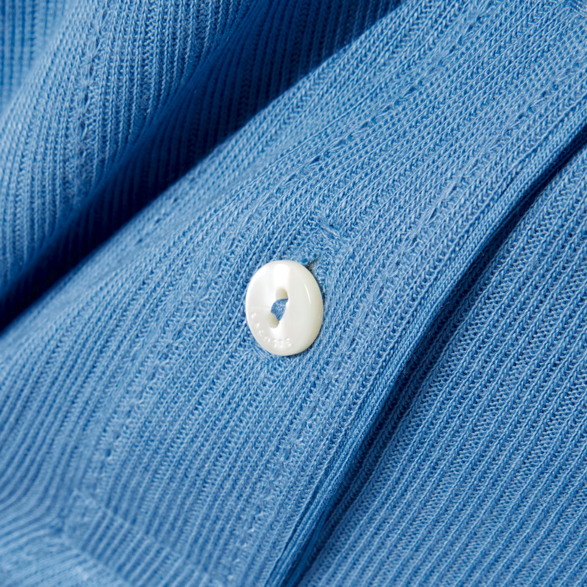 フランスメイド ナローリブニットポロシャツ