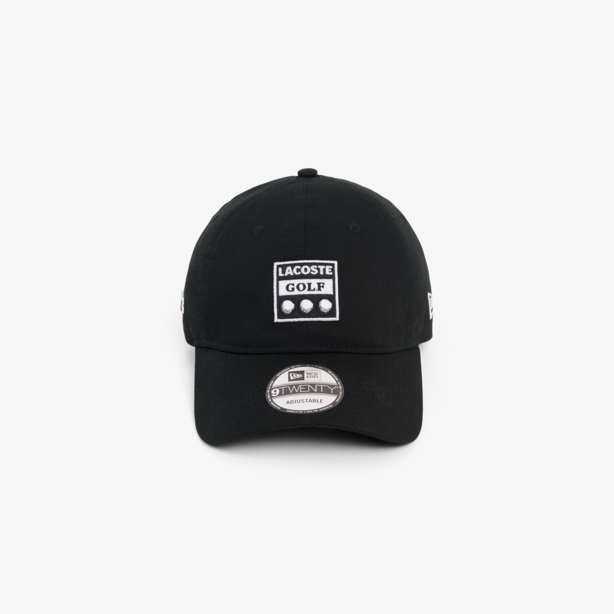 ラコステ×ニューエラ 9TWENTY アーカイブゴルフワッペンキャップ