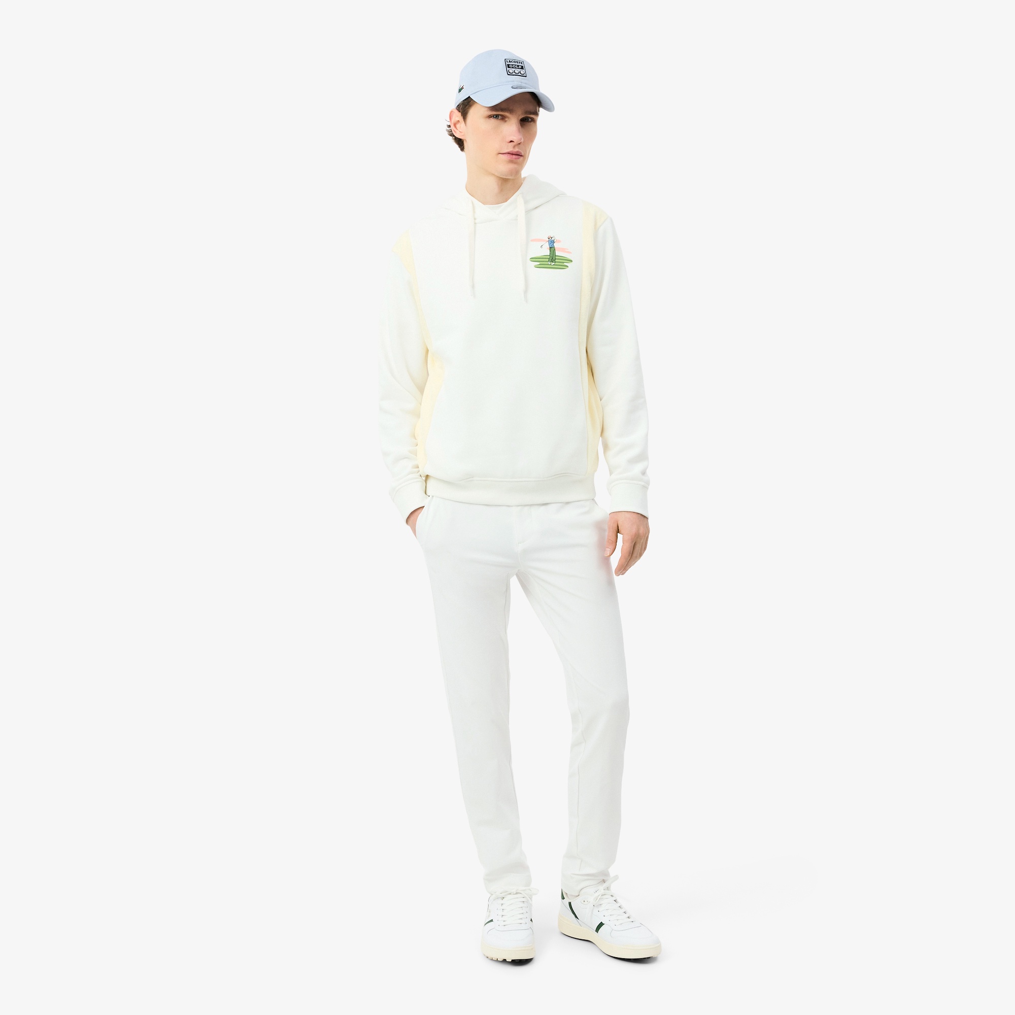 ラコステ×ニューエラ 9TWENTY アーカイブゴルフワッペンキャップ