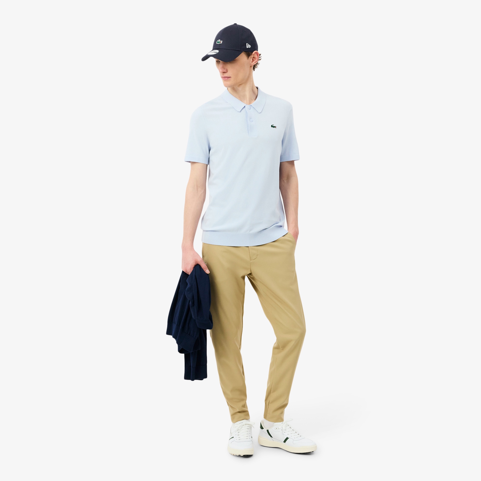 ラコステ×ニューエラ 9FORTY ワニロゴワンポイントキャップ