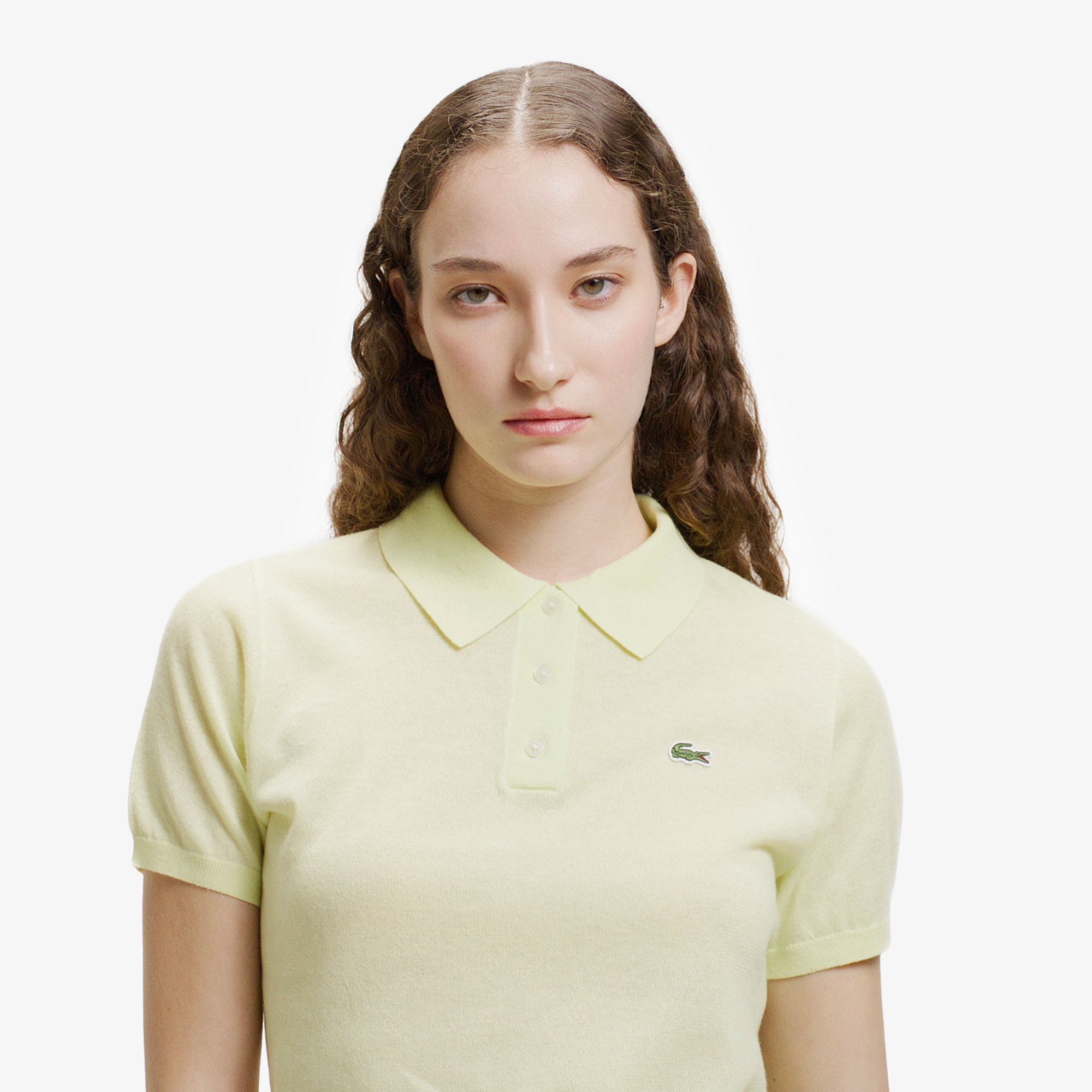 ラメニットポロシャツ