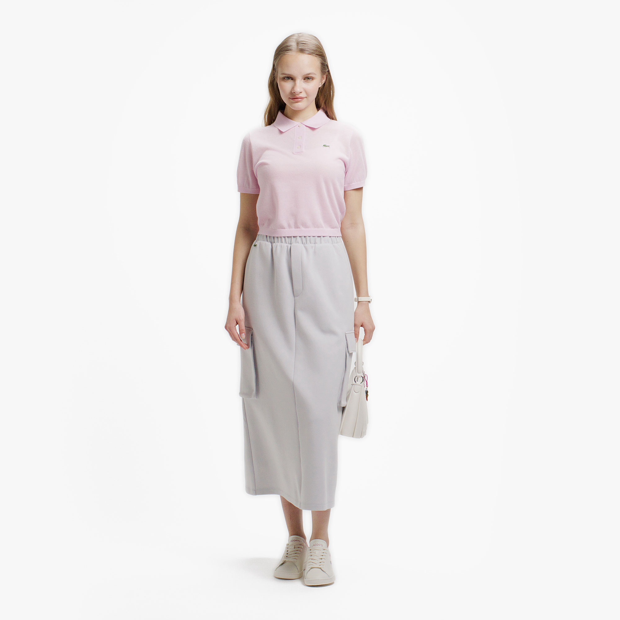 ラメニットポロシャツ