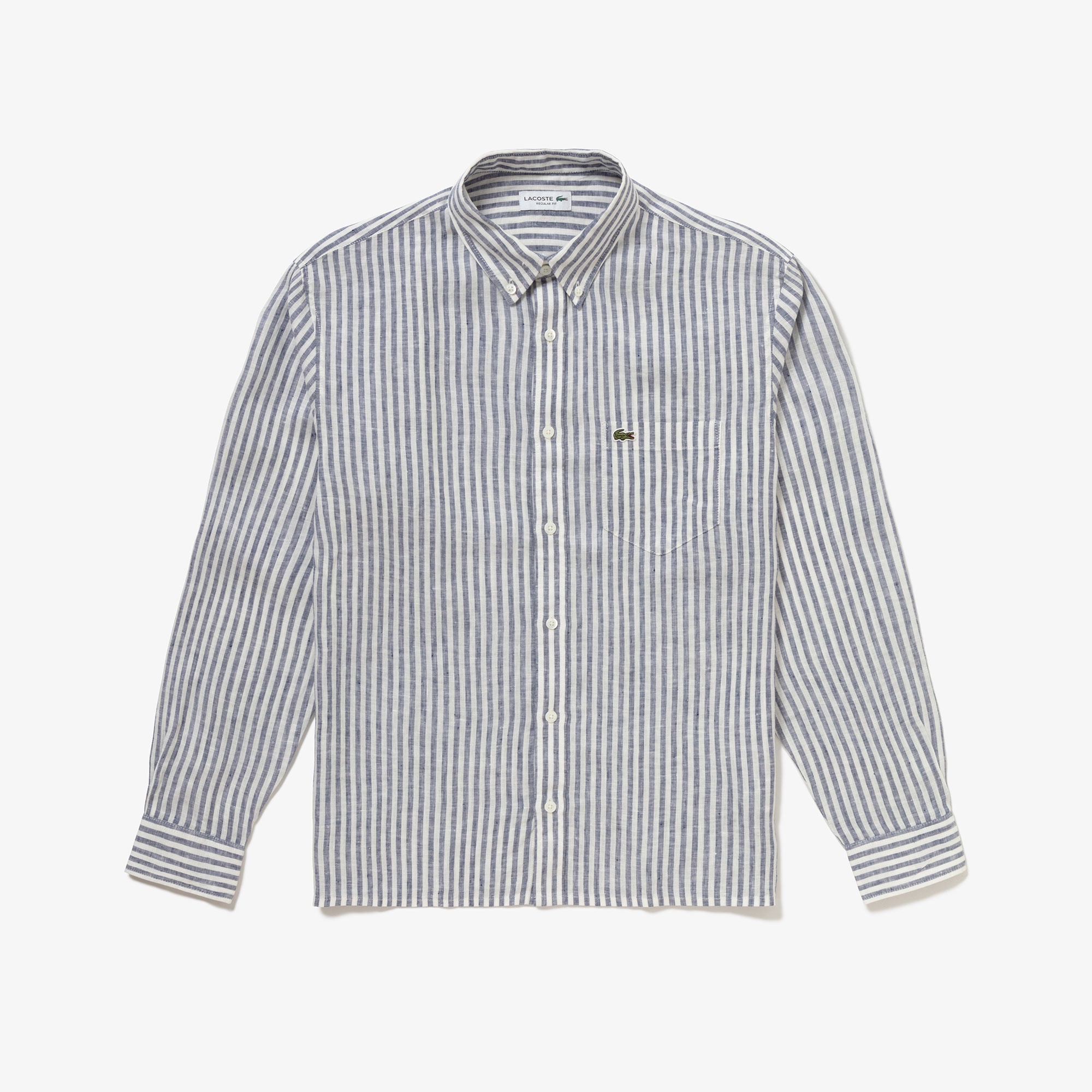 リネンストライプシャツ