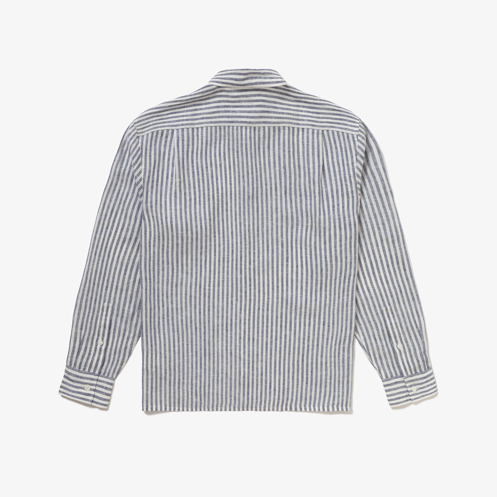 リネンストライプシャツ