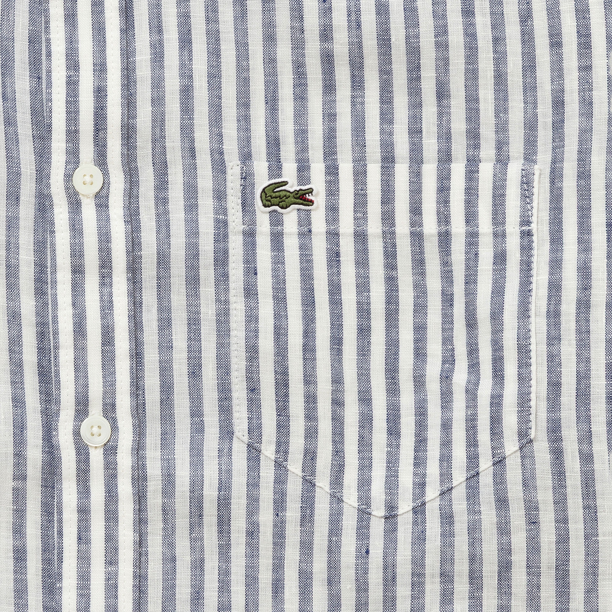 リネンストライプシャツ