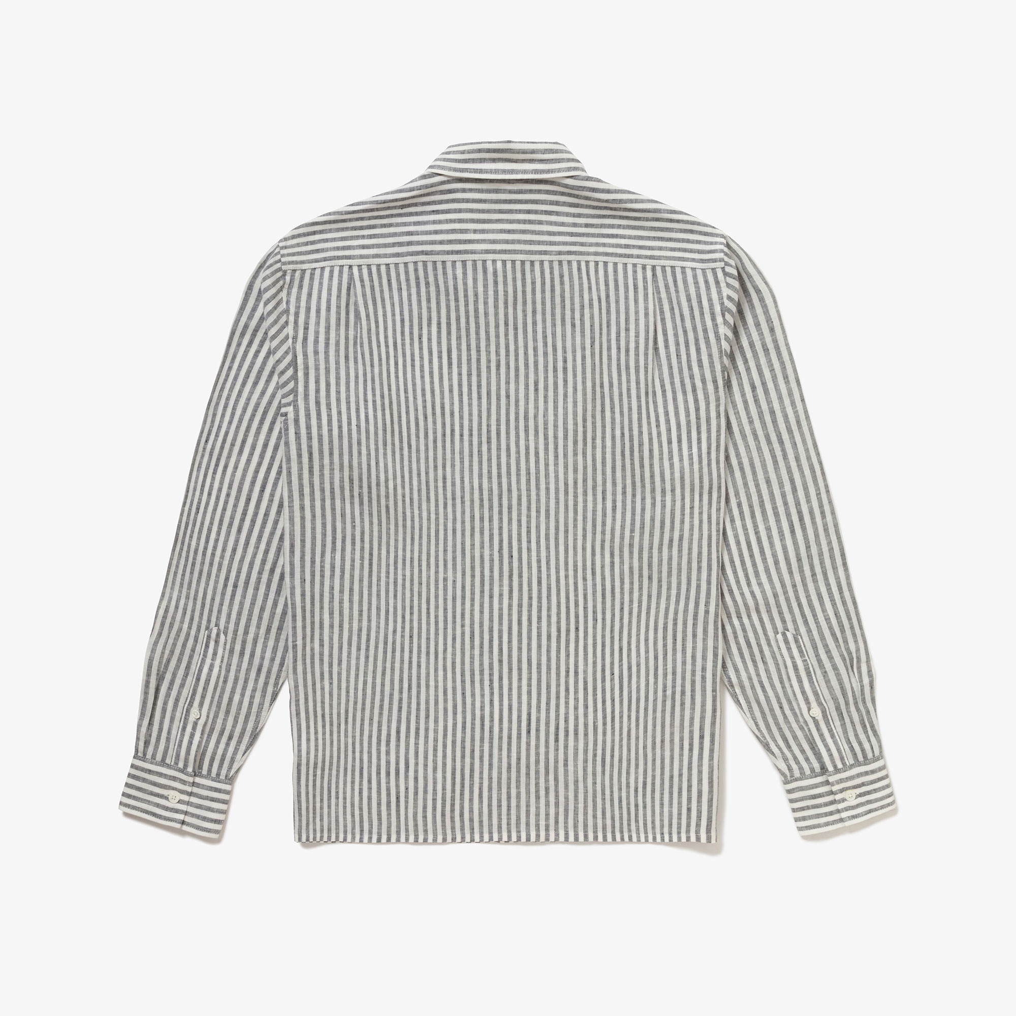 リネンストライプシャツ