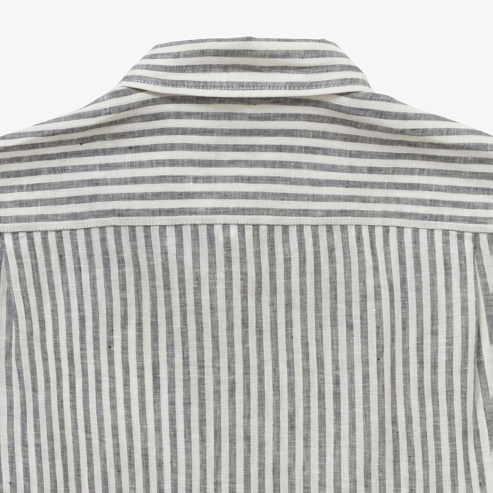 リネンストライプシャツ