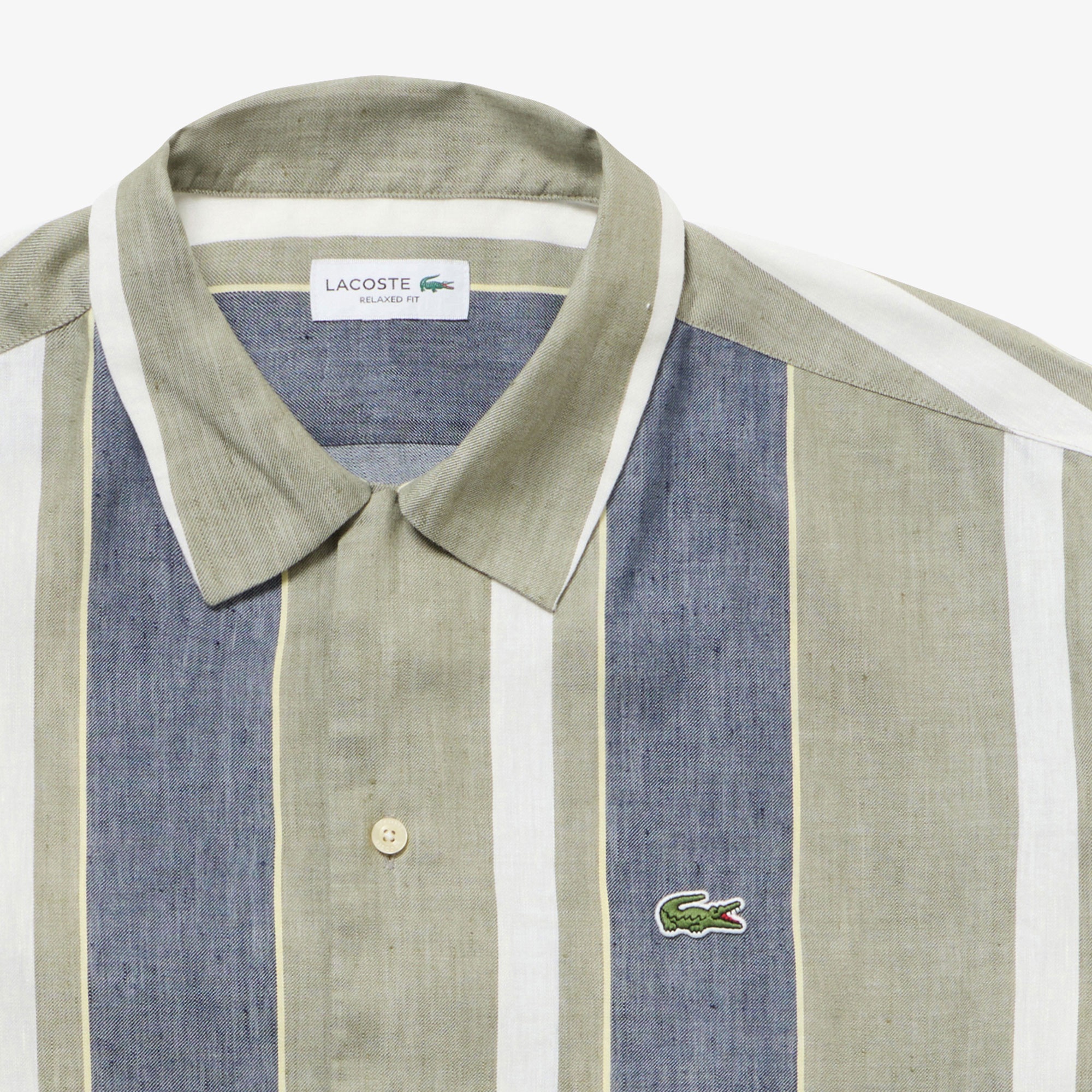 リネンブレンドオープンカラーシャツ