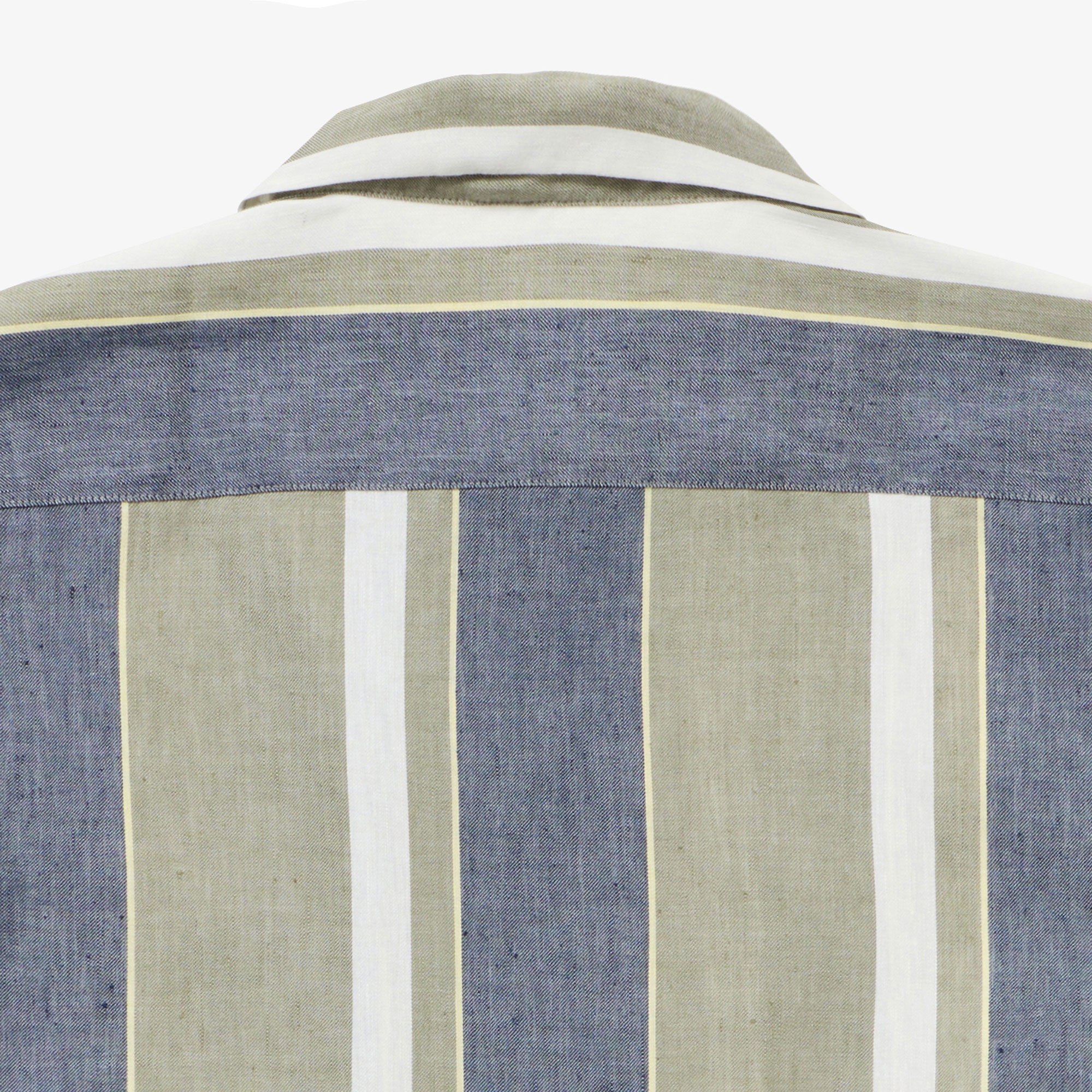 リネンブレンドオープンカラーシャツ