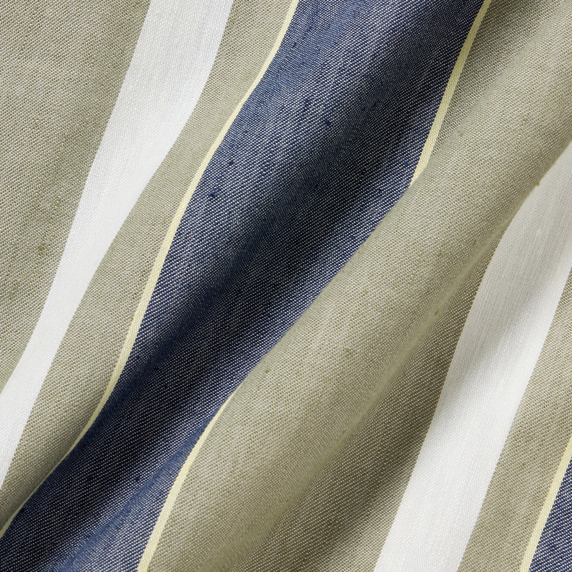 リネンブレンドオープンカラーシャツ