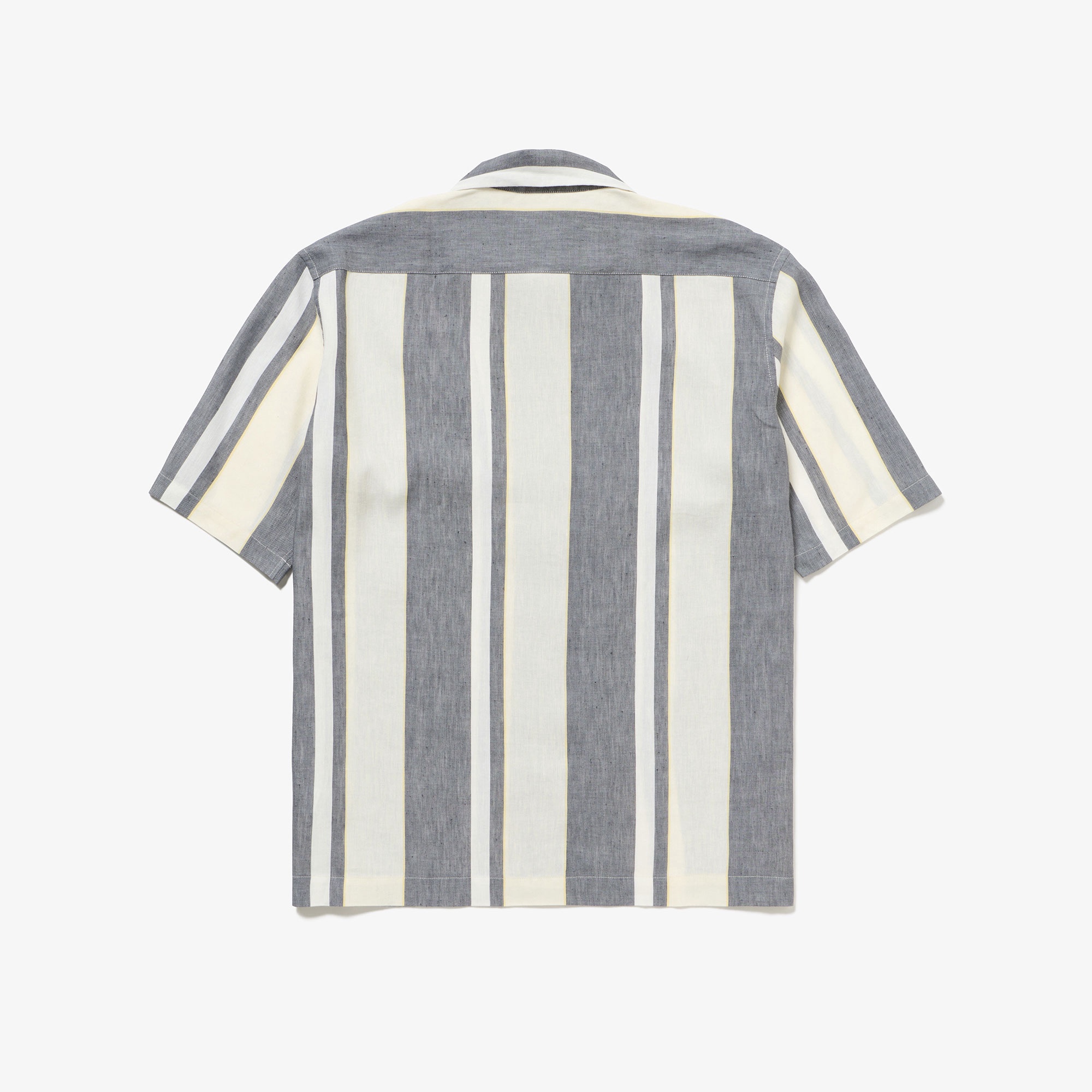 リネンブレンドオープンカラーシャツ