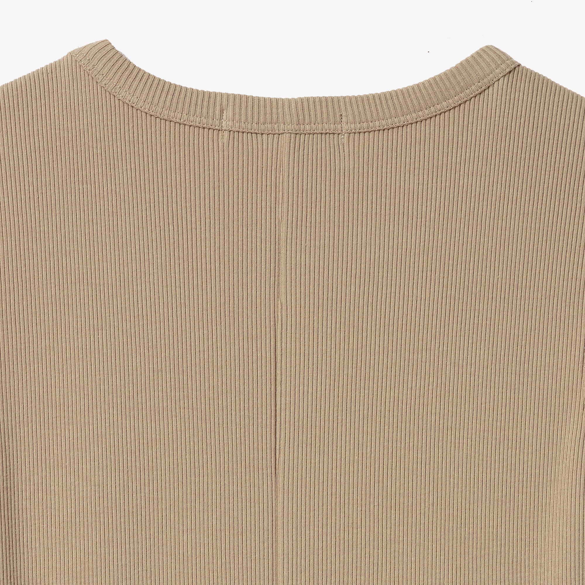 異素材コンビノースリーブドレス