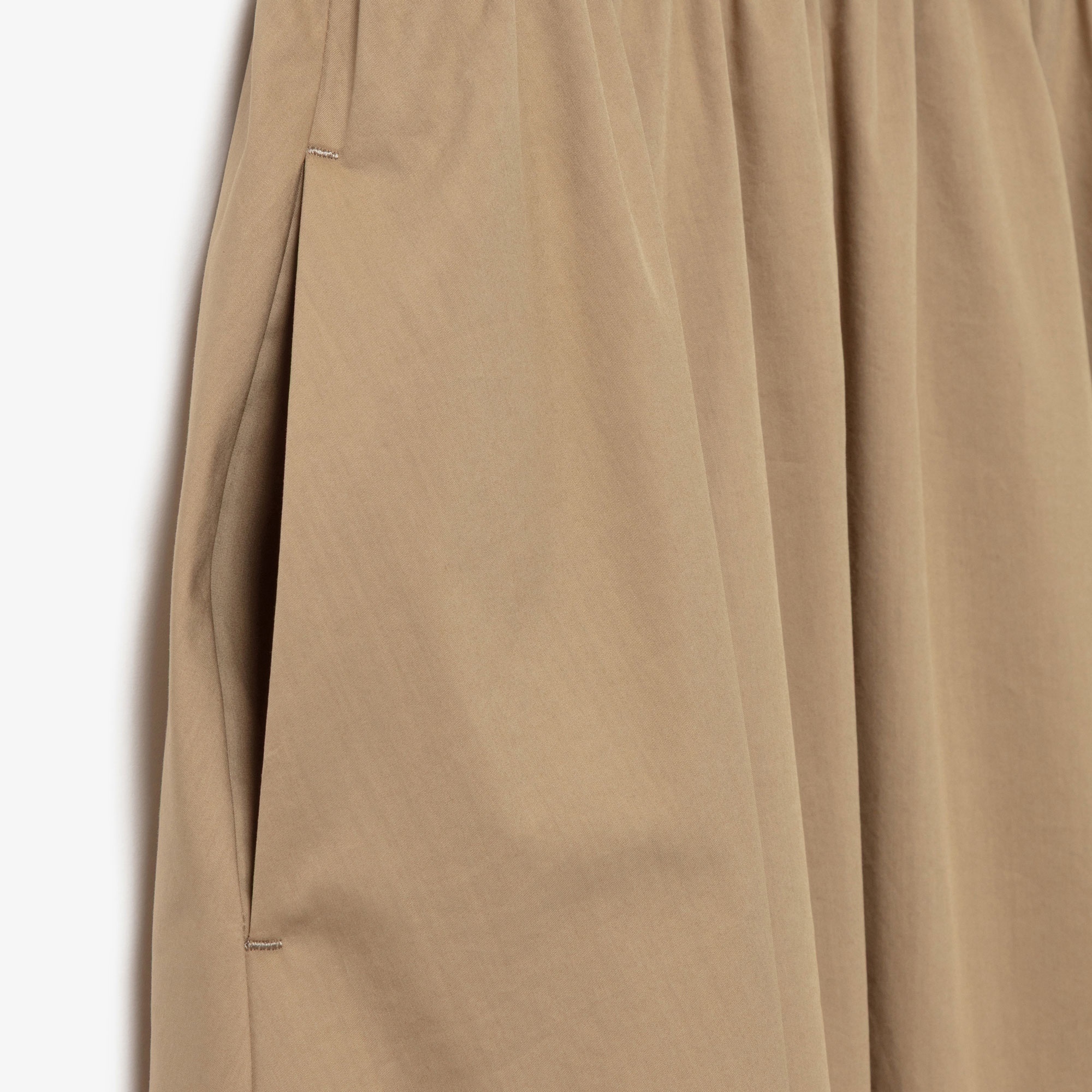 異素材コンビノースリーブドレス