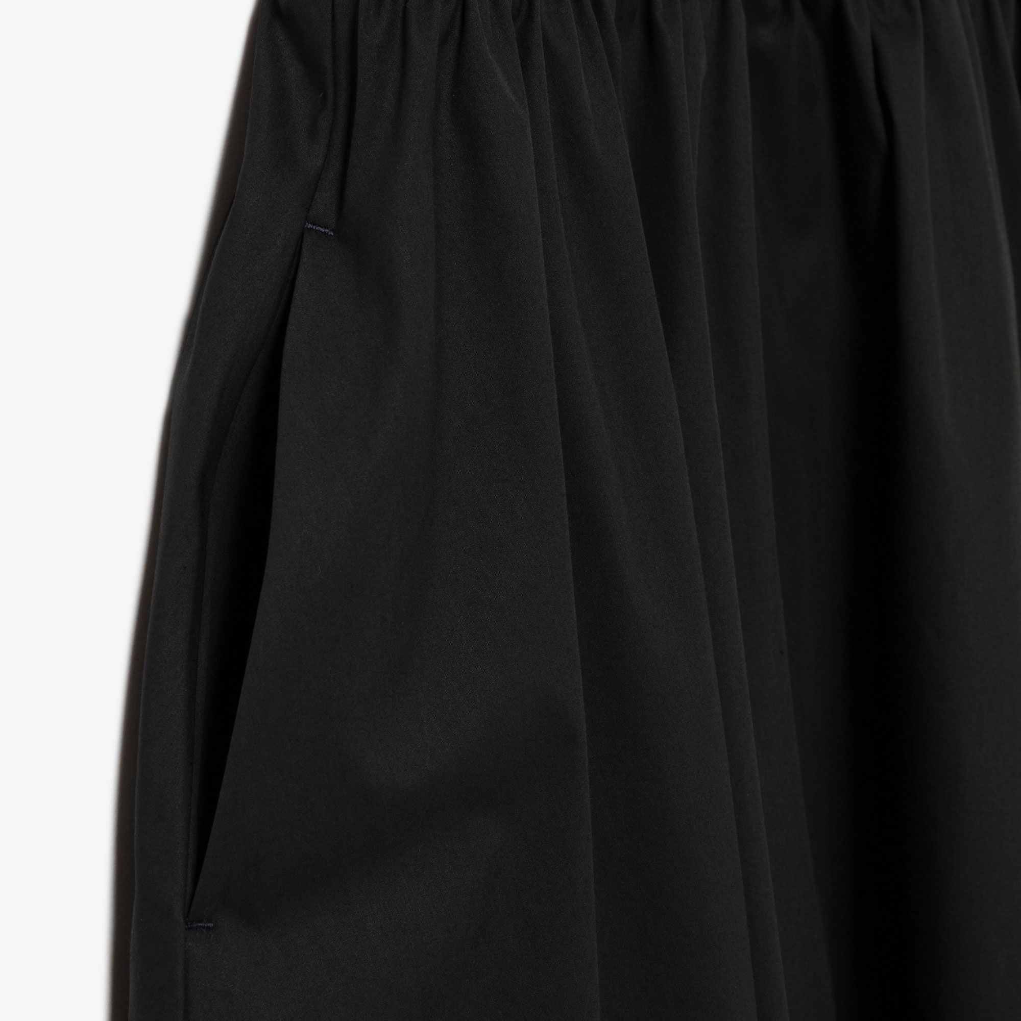 異素材コンビノースリーブドレス