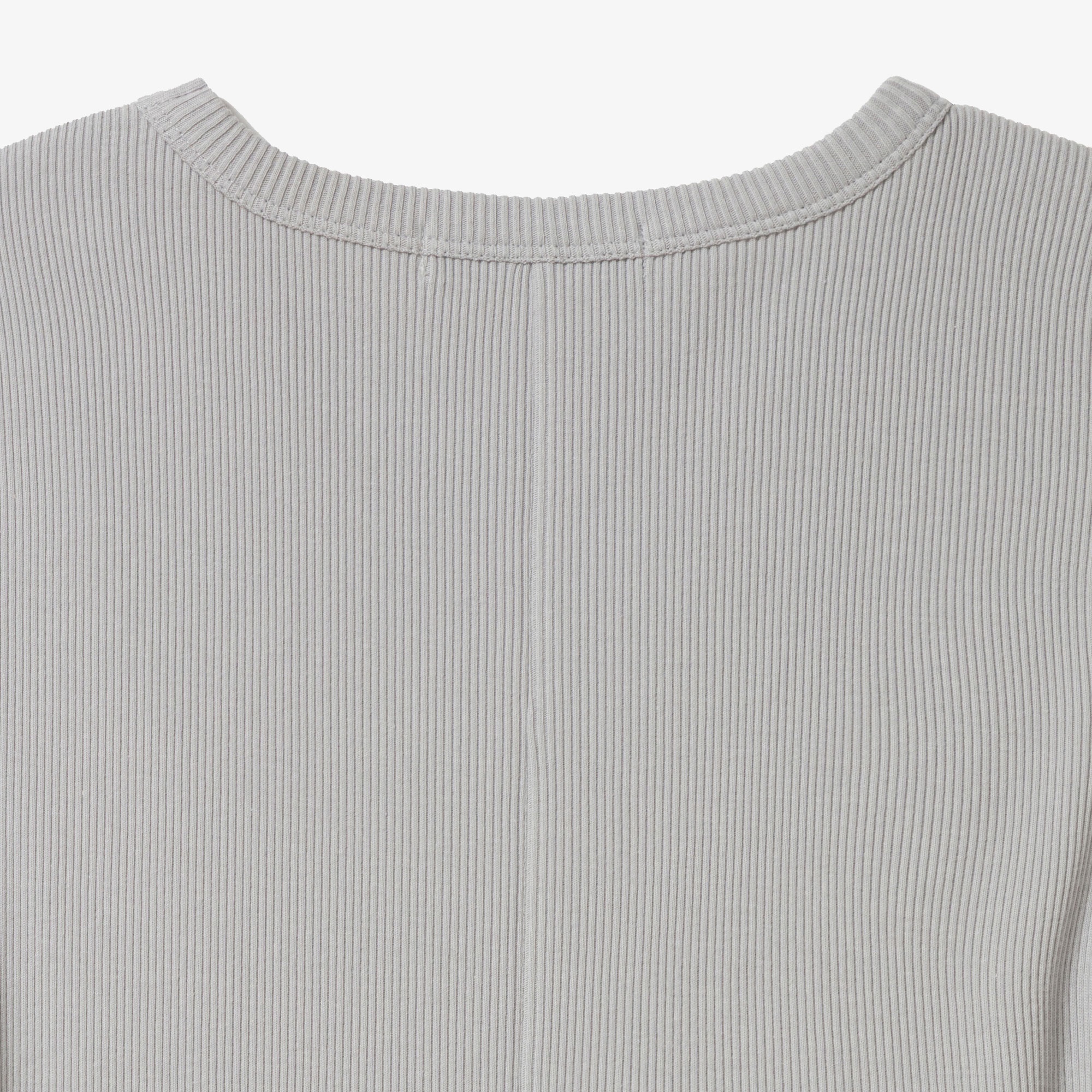 異素材コンビノースリーブドレス