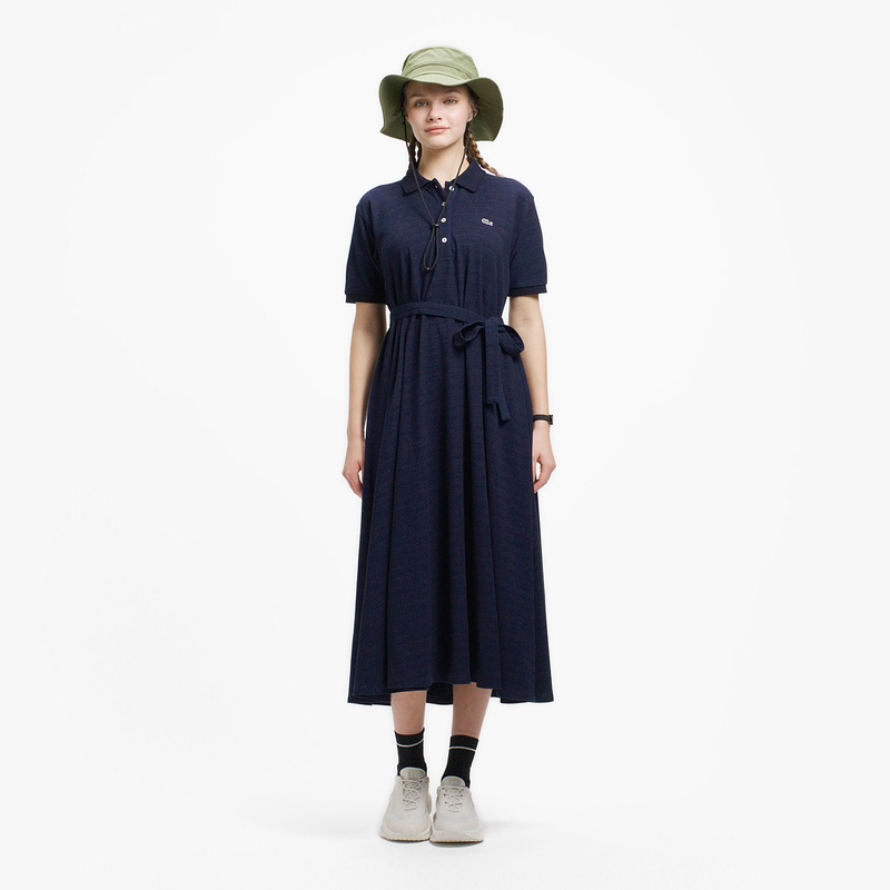 【toccoさん専用】LACOSTE ネイビーポロシャツドレスとカーディガン ef042j-166-fn.