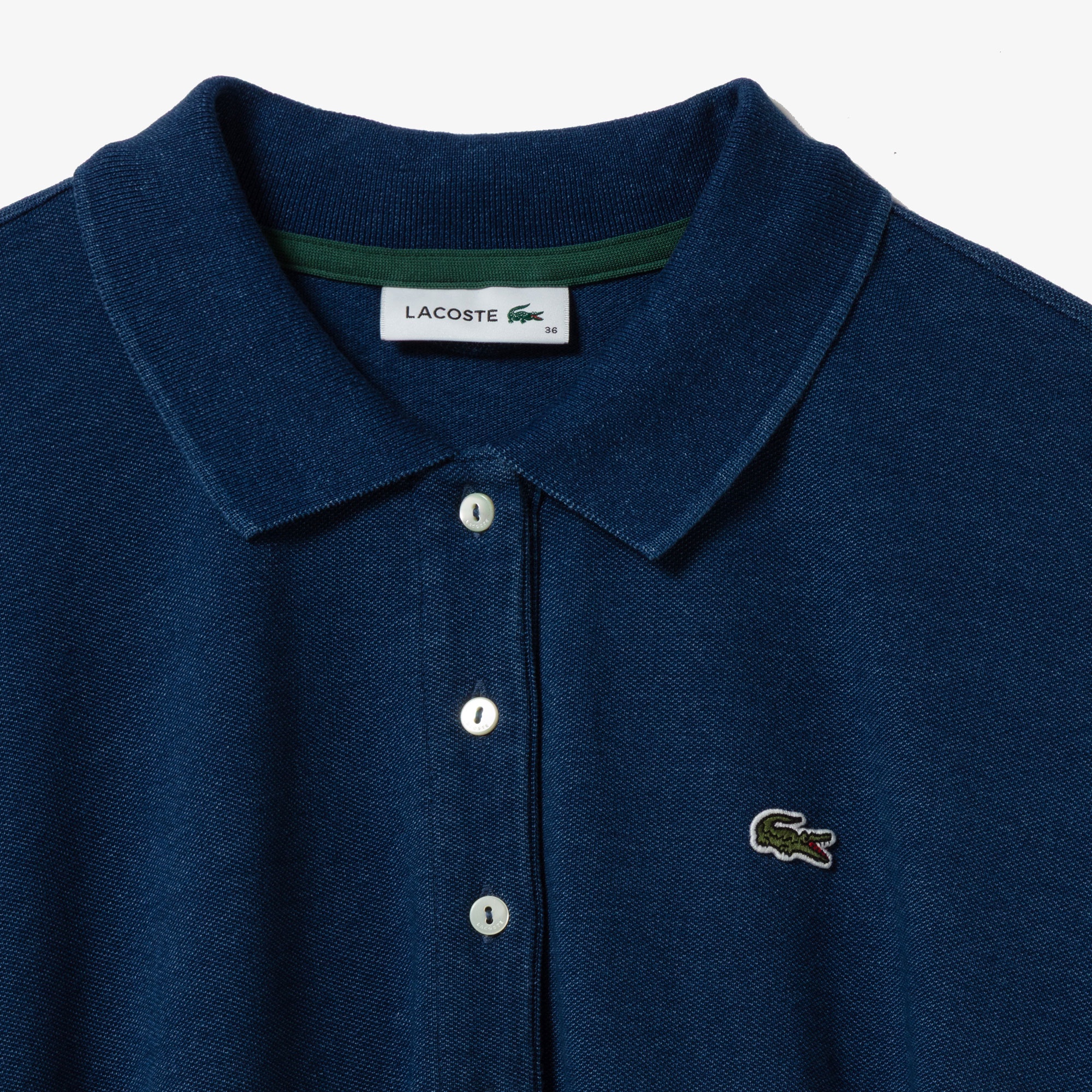 インディゴ鹿の子ポロドレス