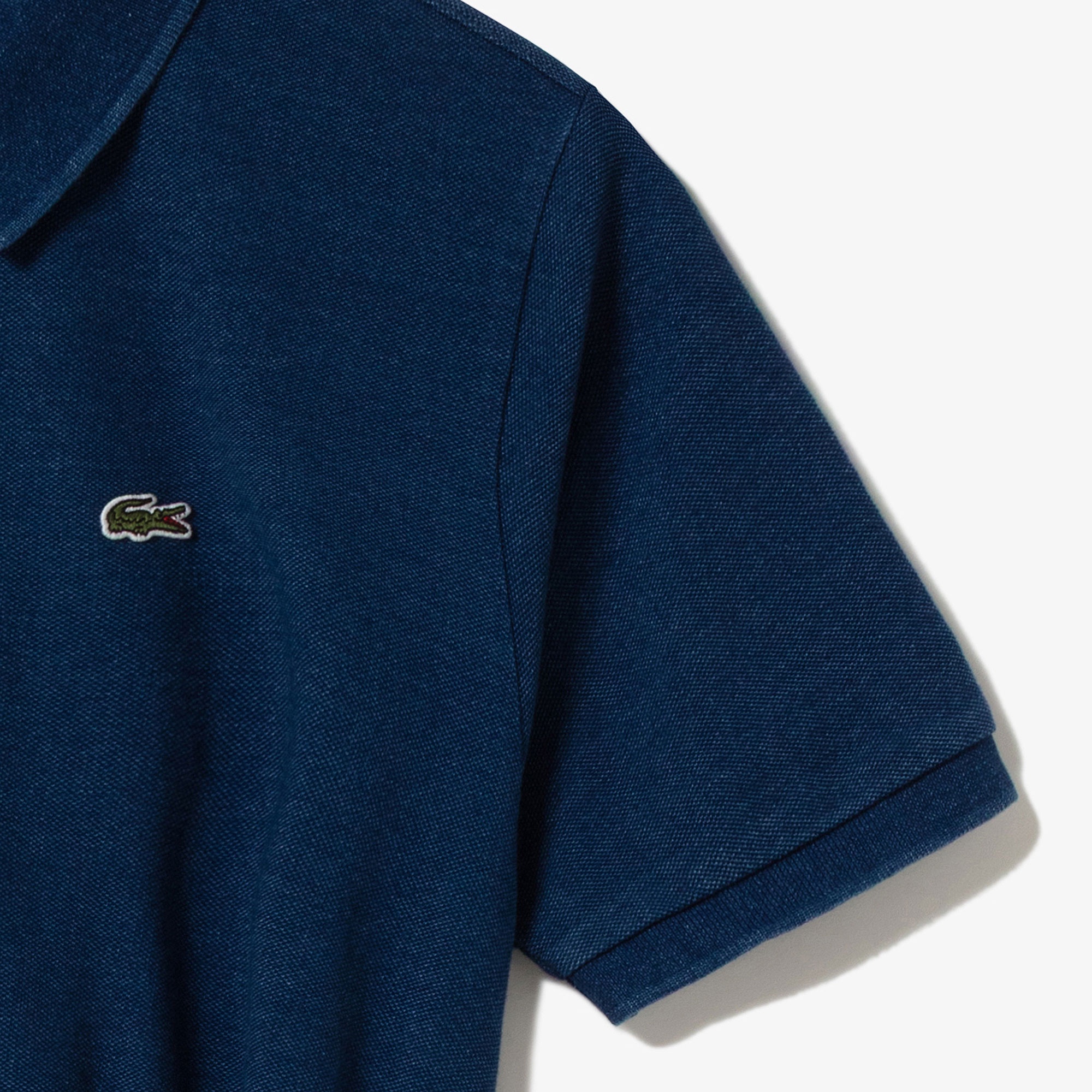 インディゴ鹿の子ポロドレス