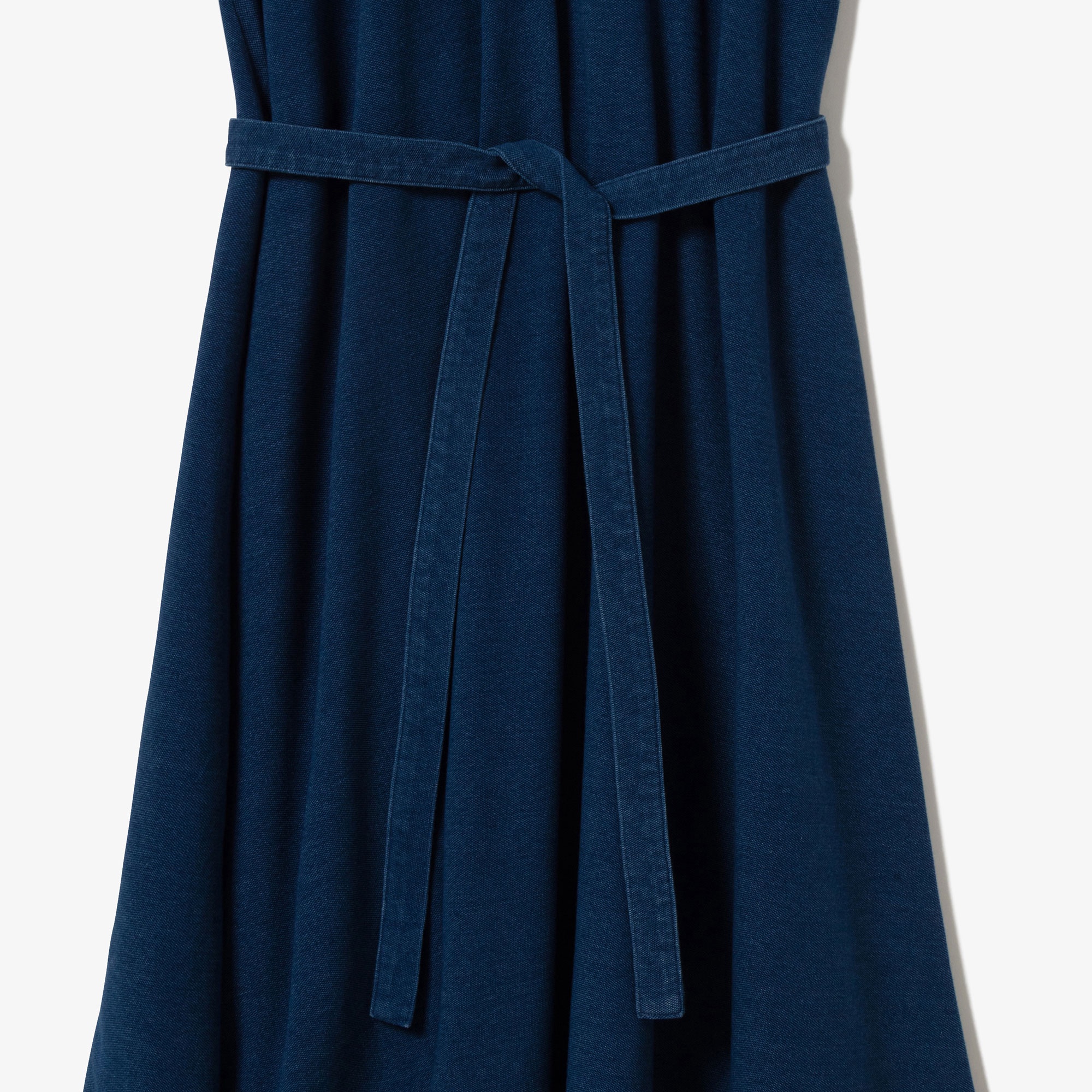 インディゴ鹿の子ポロドレス